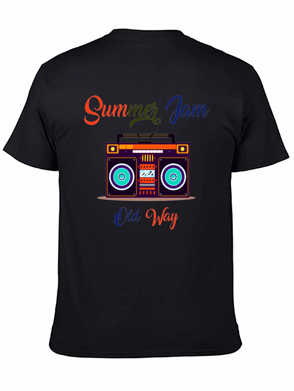 Summer Jam Retro Boombox Graphic Tee