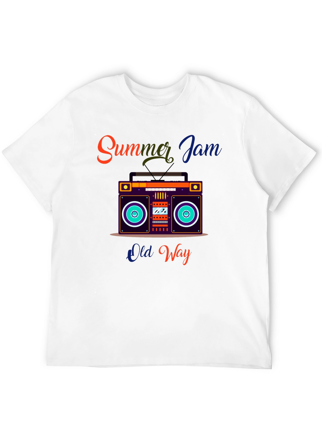 Summer Jam Retro Boombox Graphic Tee