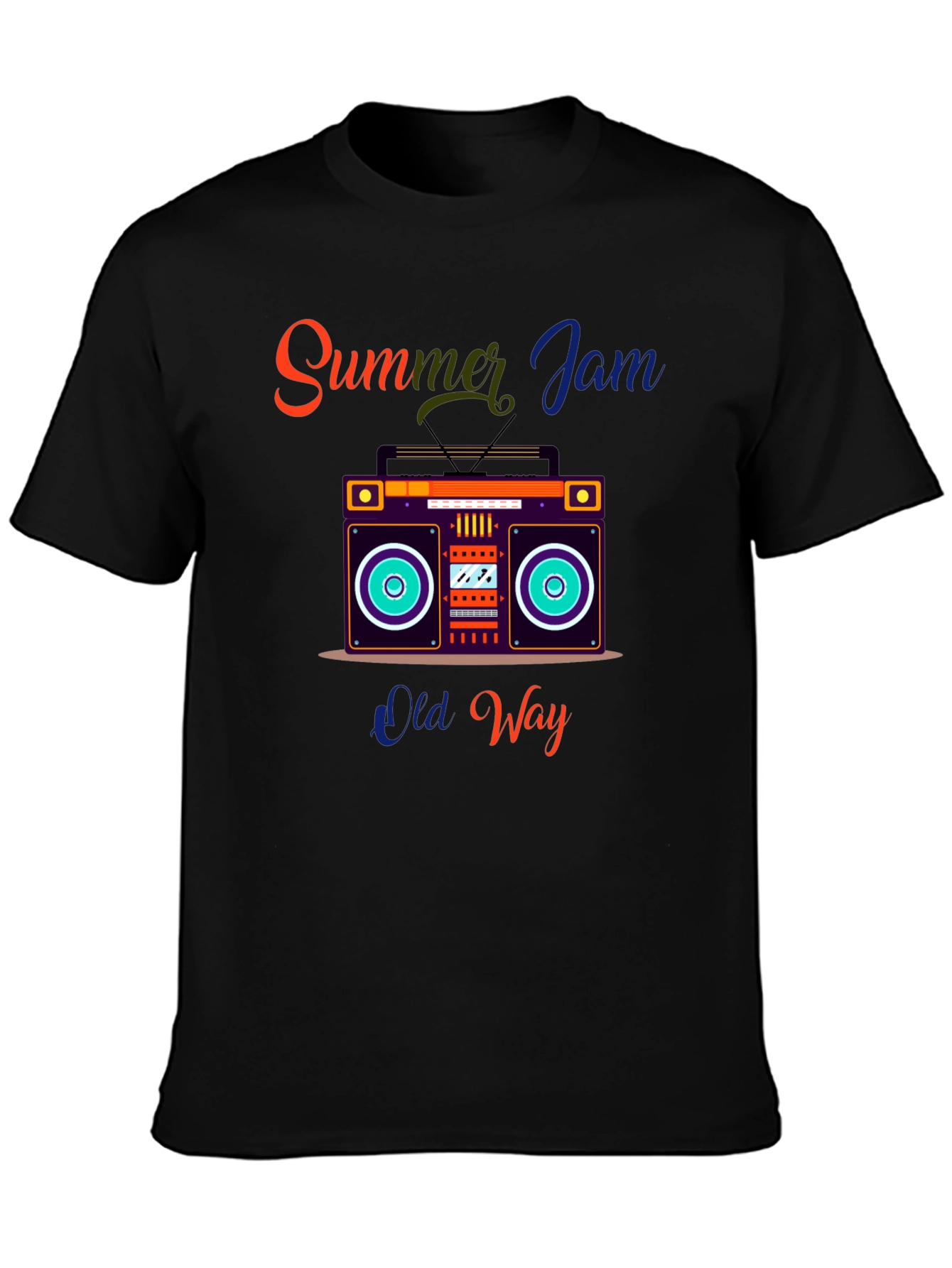 Summer Jam Retro Boombox Graphic Tee