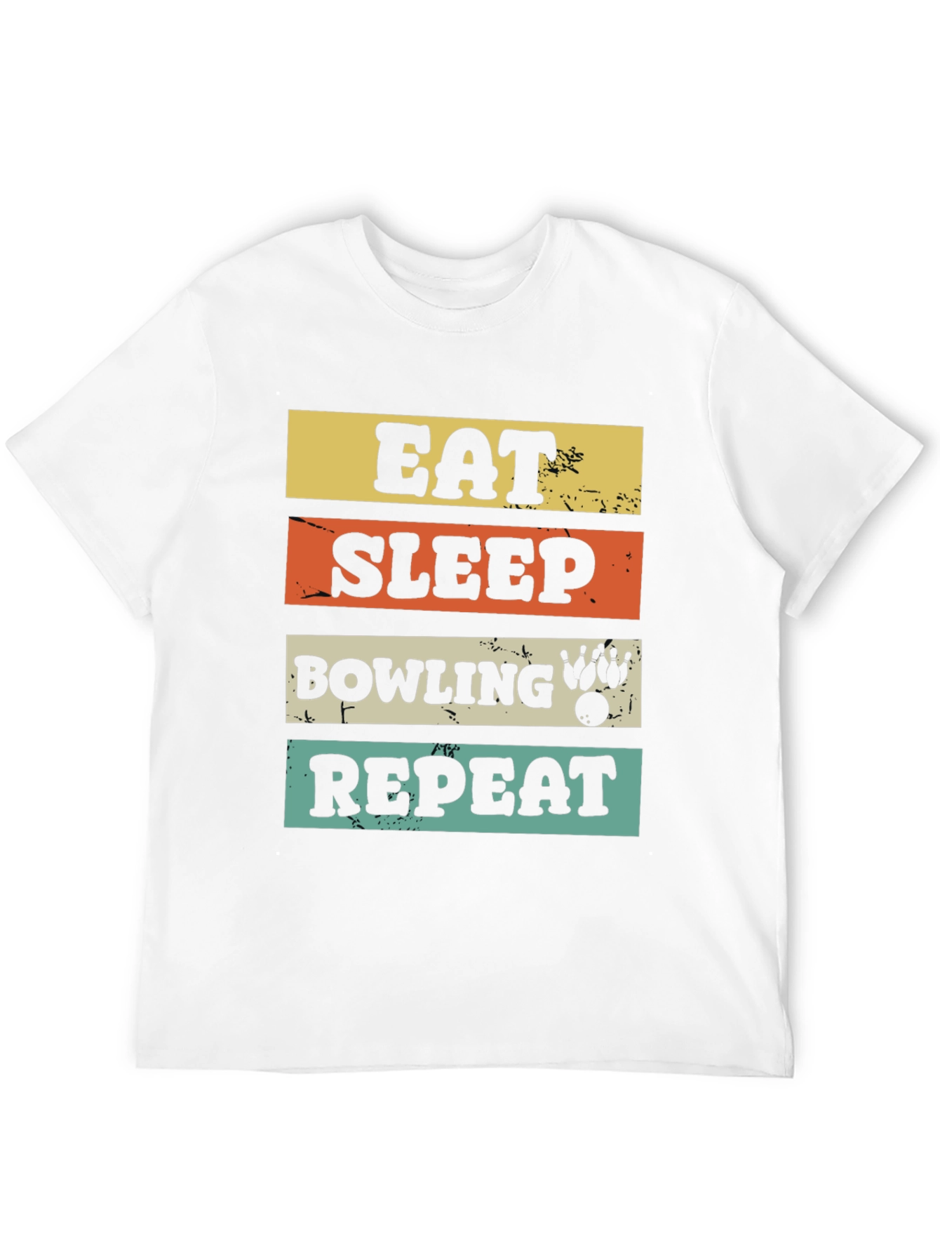 Eat Sleep Bowling Repeat Graphic Tee
