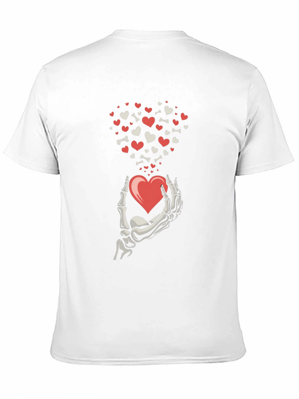 Skeleton Hand Heart T-Shirt - Valentines Day