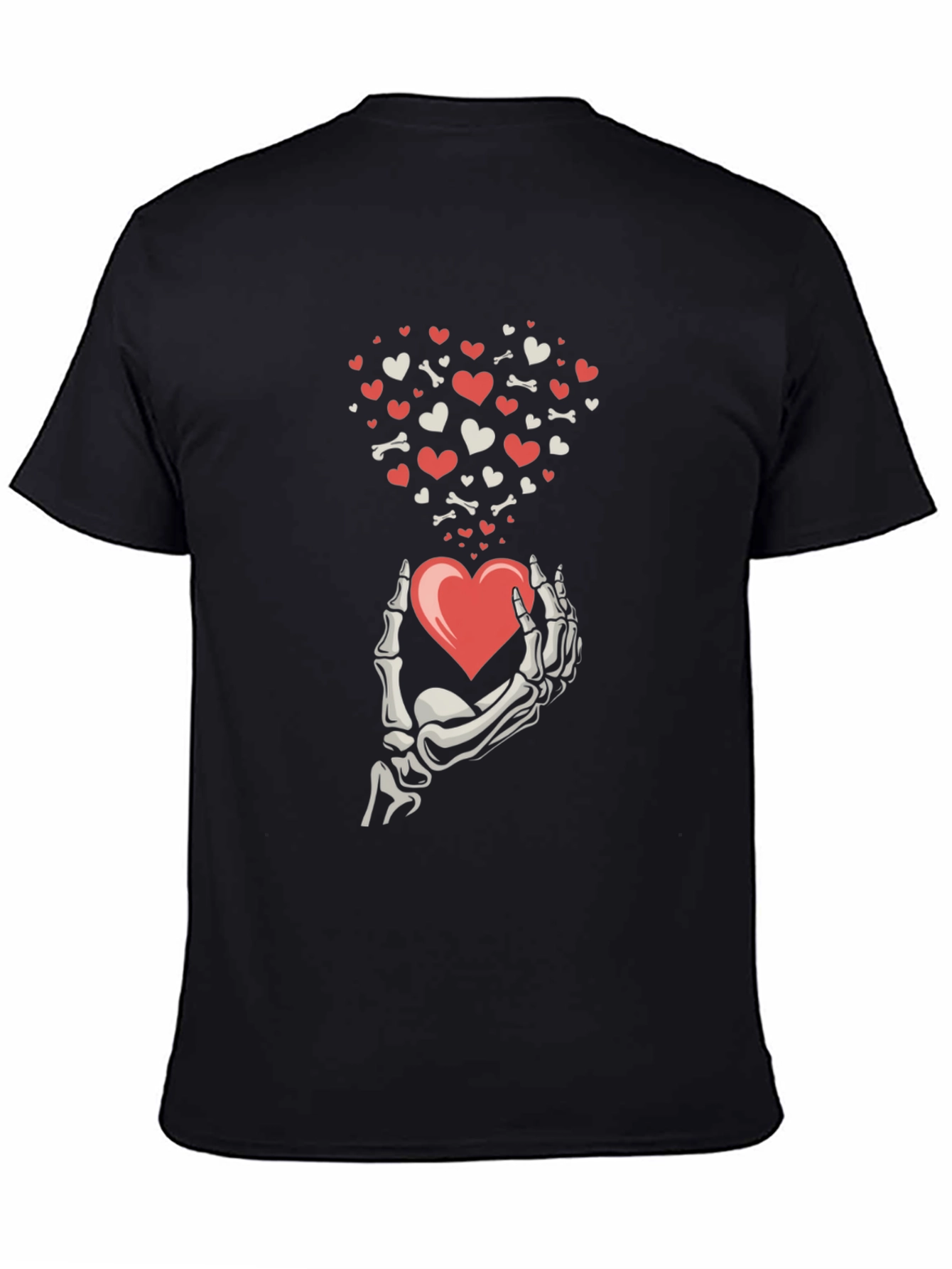Skeleton Hand Heart T-Shirt - Valentines Day
