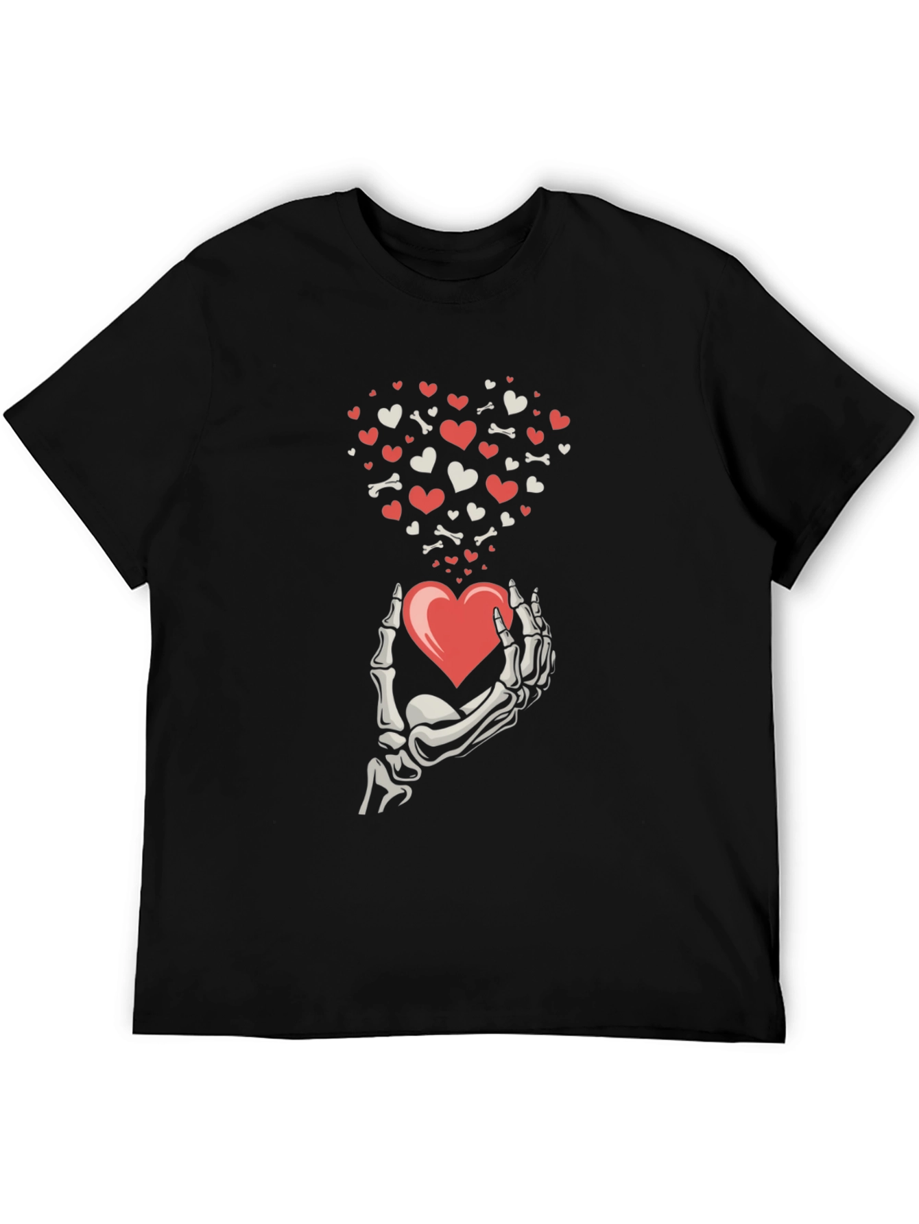 Skeleton Hand Heart T-Shirt - Valentines Day