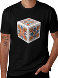 Abstract Cube Graphic T-Shirt - Modern Art Tee