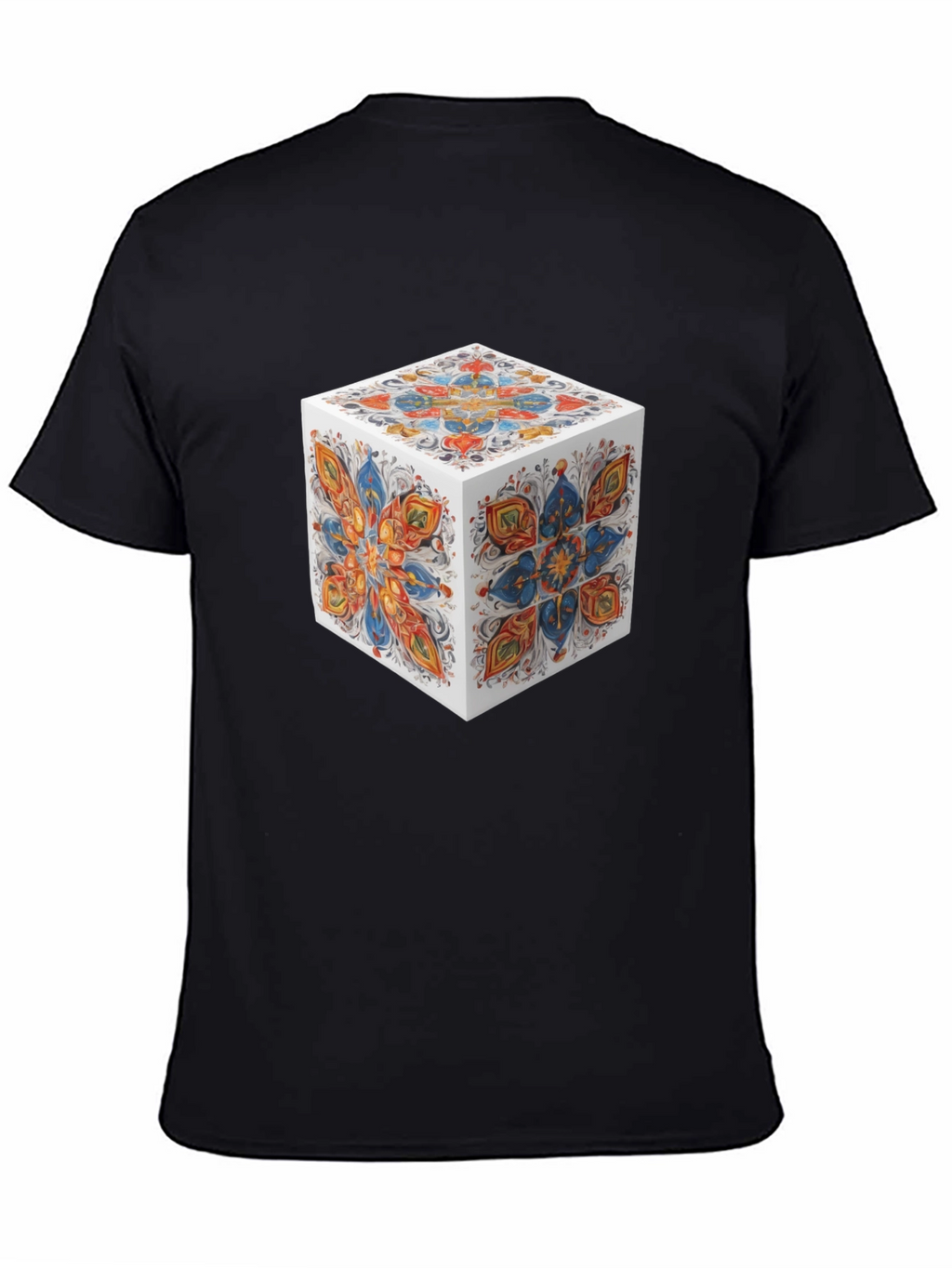 Abstract Cube Graphic T-Shirt - Modern Art Tee