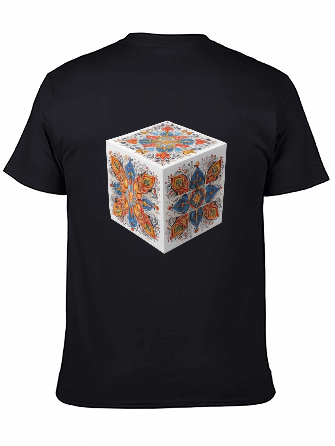 Abstract Cube Graphic T-Shirt - Modern Art Tee