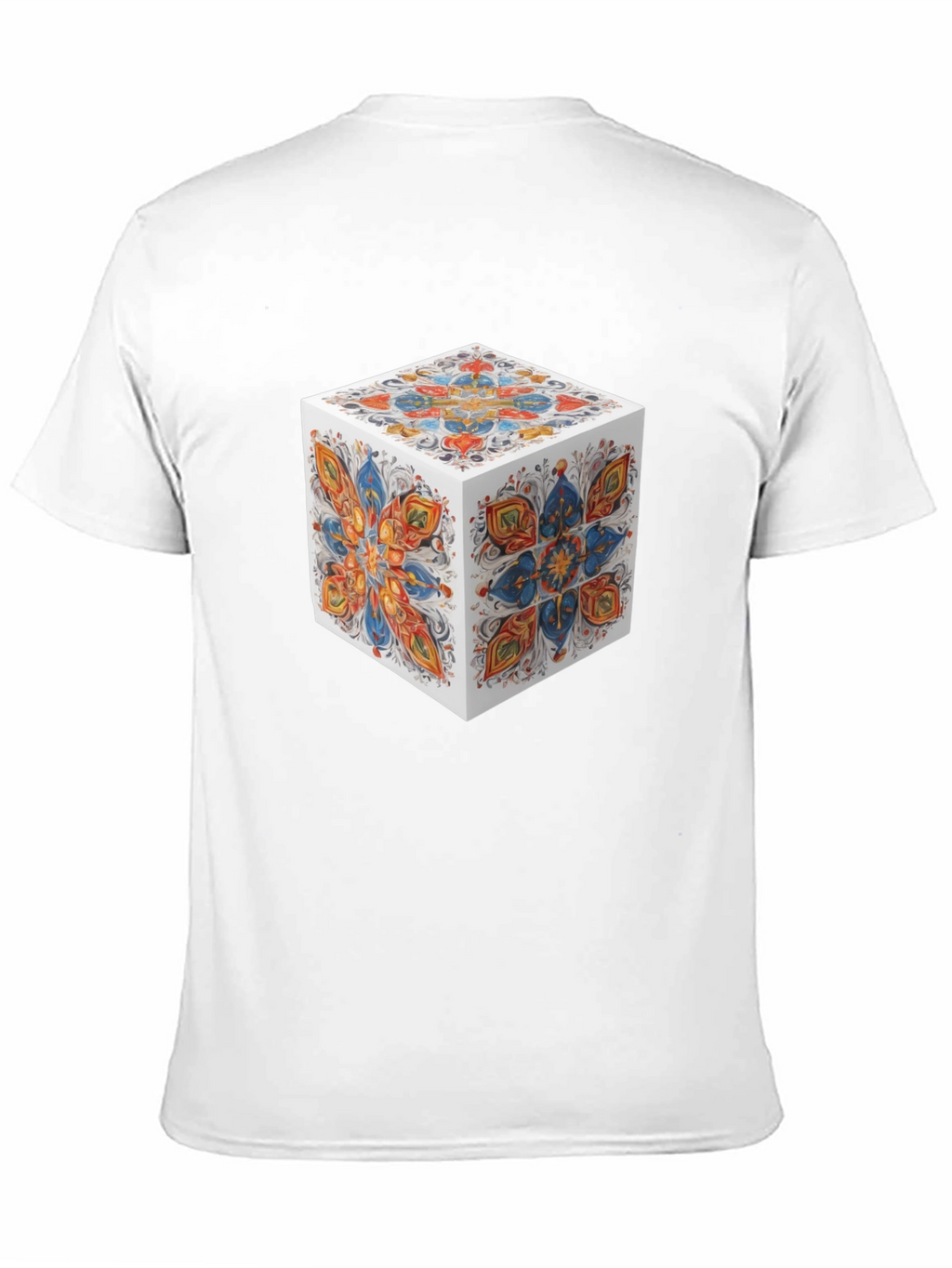 Abstract Cube Graphic T-Shirt - Modern Art Tee