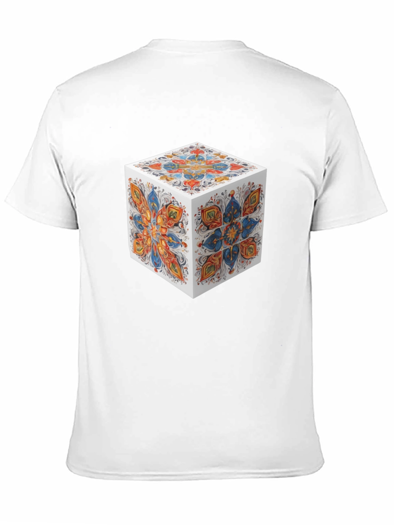 Abstract Cube Graphic T-Shirt - Modern Art Tee