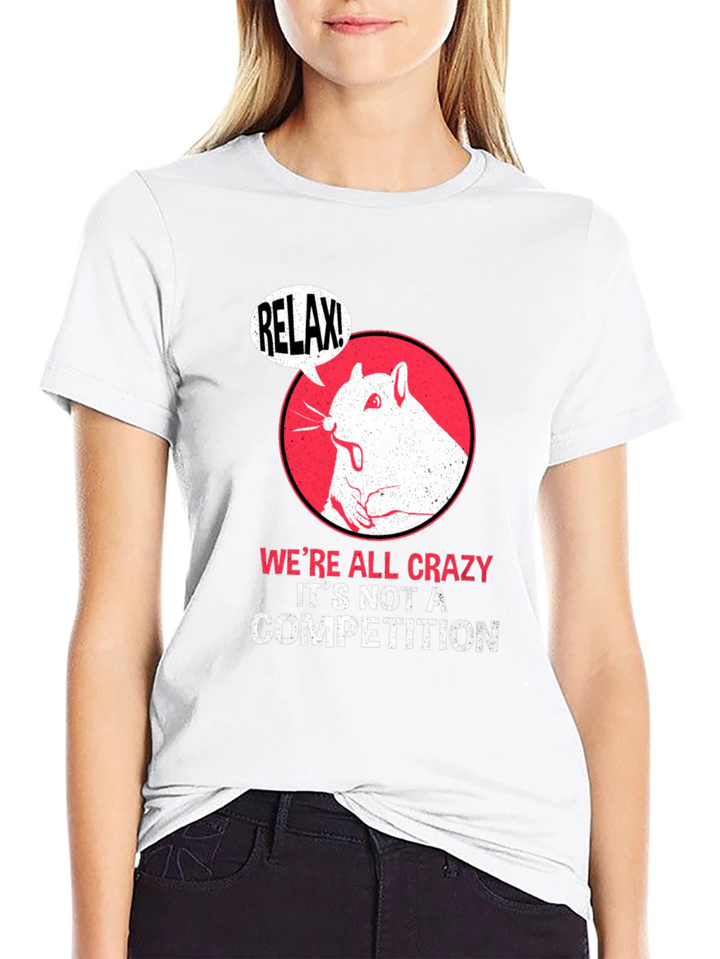 Relax! Crazy Squirrel Graphic Tee - Unisex Cotton T-Shirt