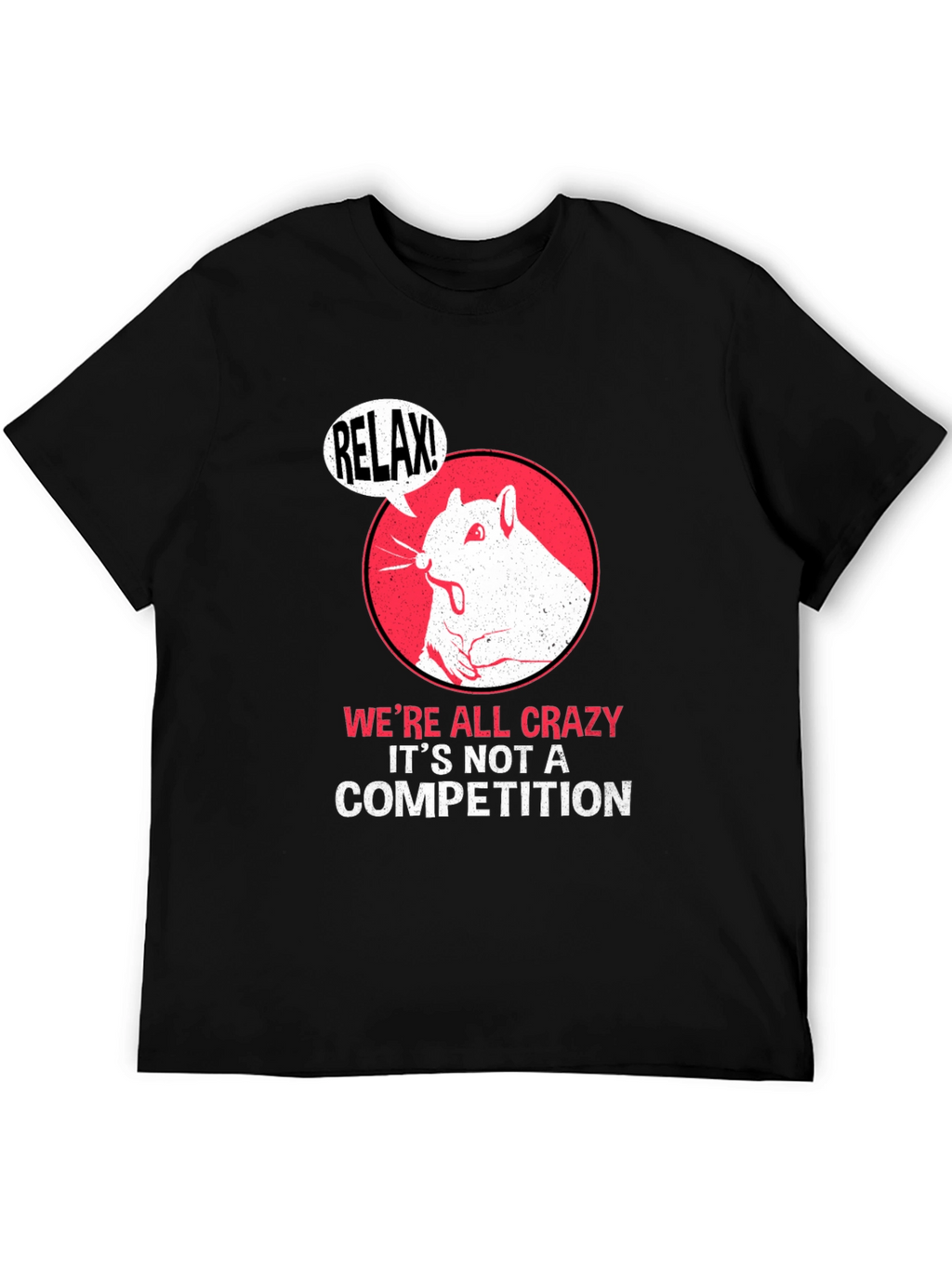 Relax! Crazy Squirrel Graphic Tee - Unisex Cotton T-Shirt
