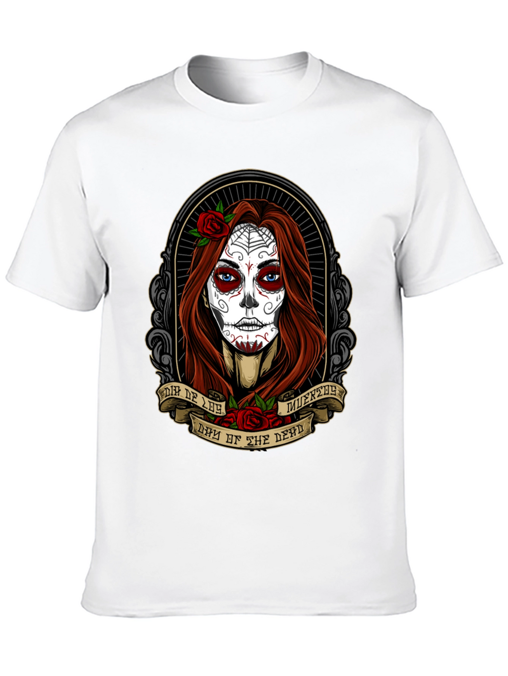 Day of the Dead T-Shirt - Sugar Skull Woman