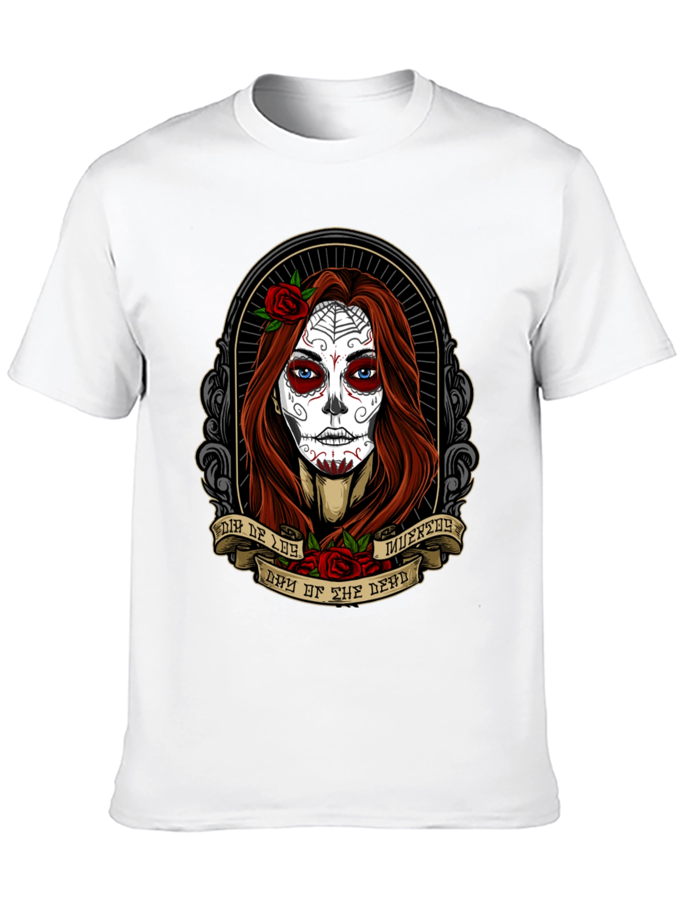 Day of the Dead T-Shirt - Sugar Skull Woman