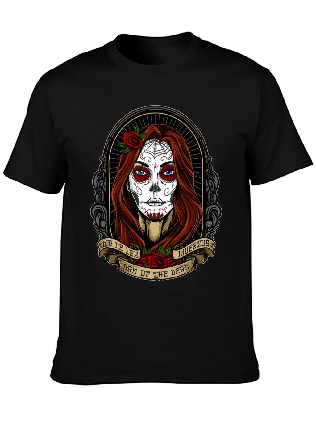 Day of the Dead T-Shirt - Sugar Skull Woman