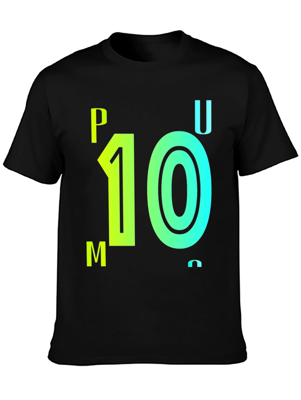 PUMU 10 Black Graphic T-Shirt