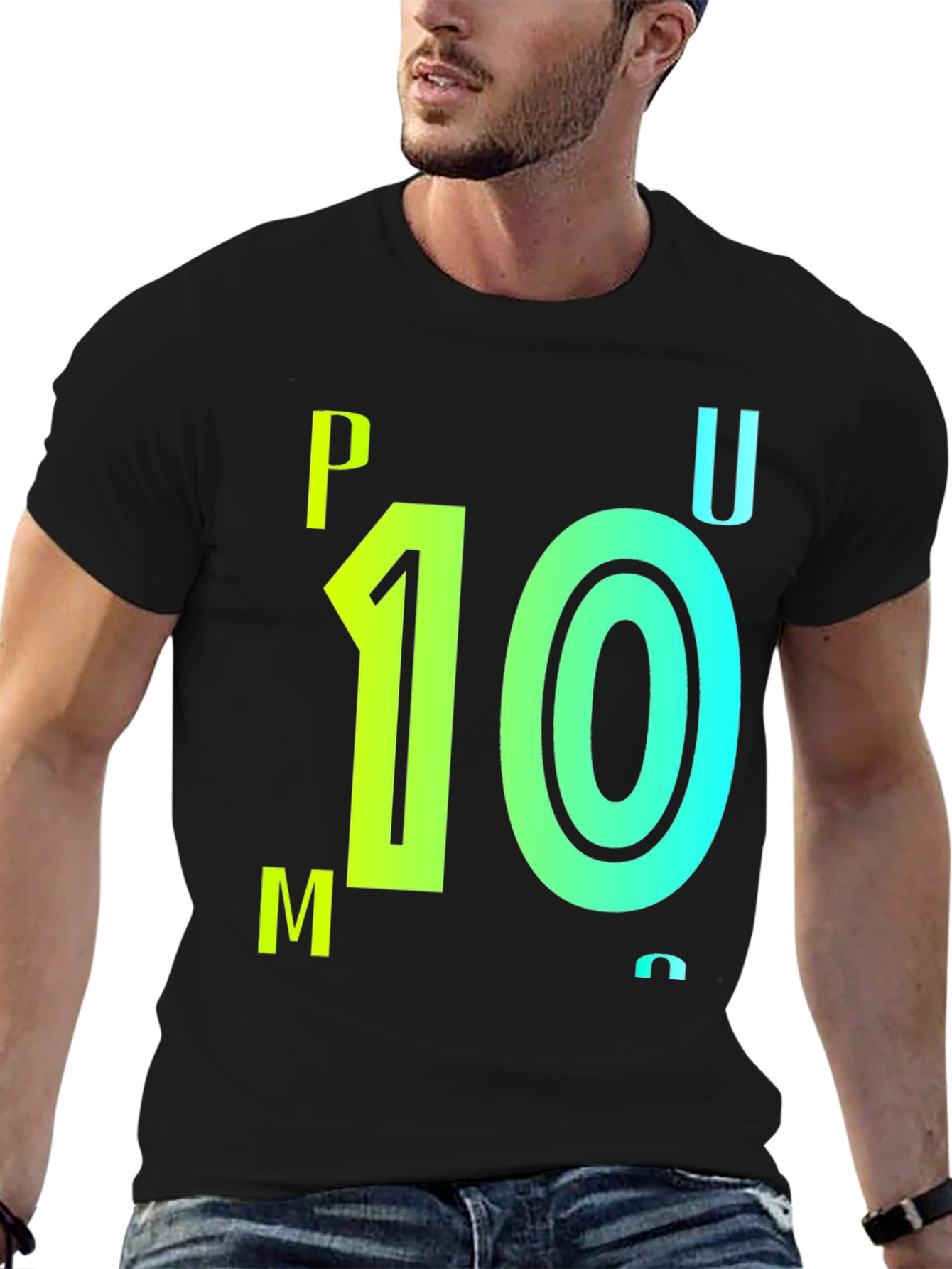 PUMU 10 Black Graphic T-Shirt