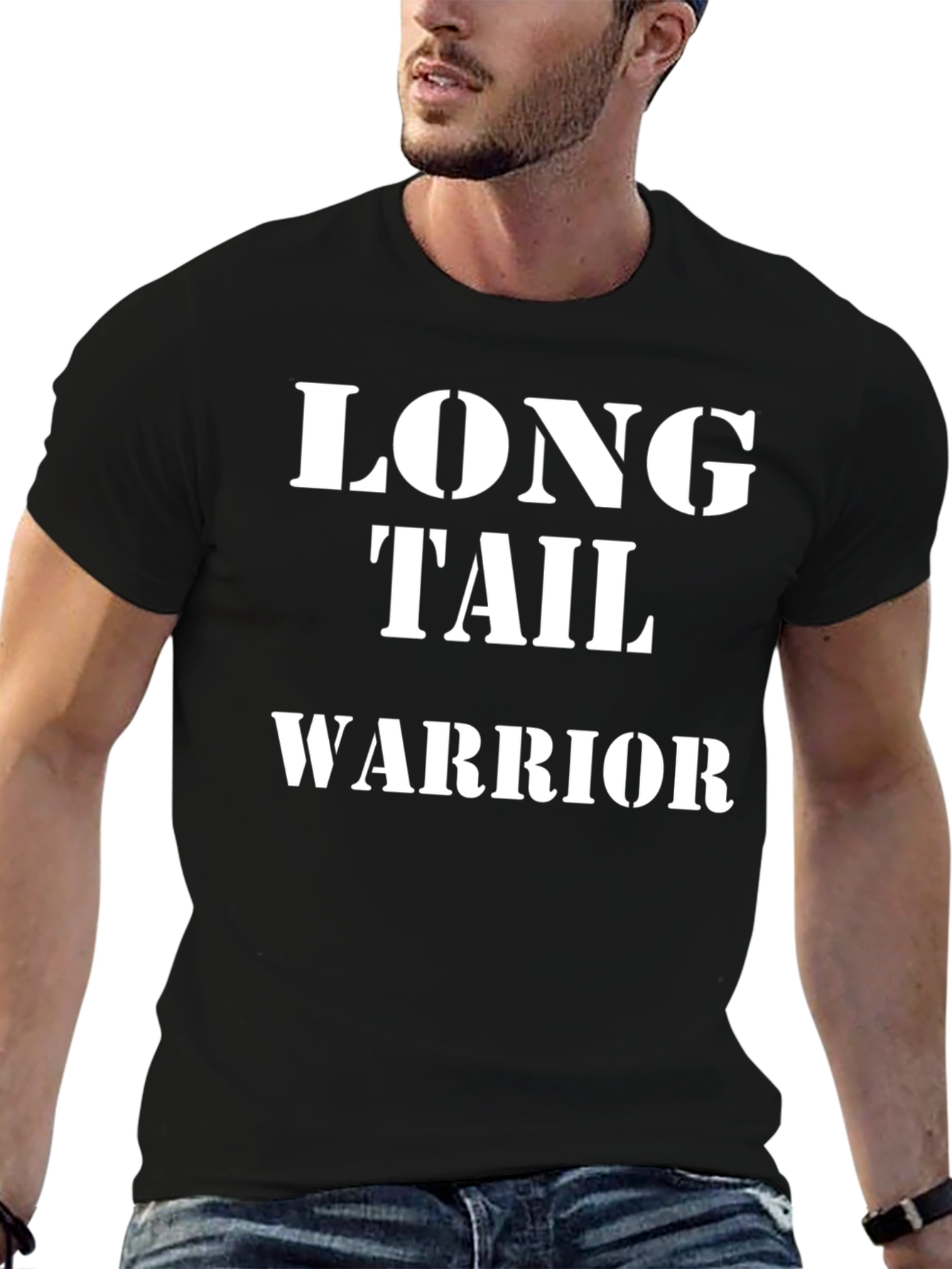 Long Tail Warrior Black T-Shirt