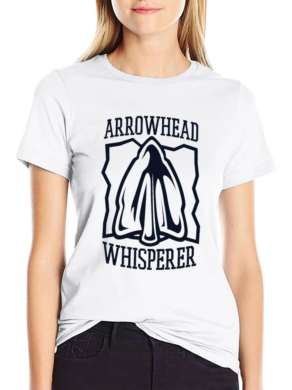 Arrowhead Whisperer Graphic Tee - Black Cotton Shirt