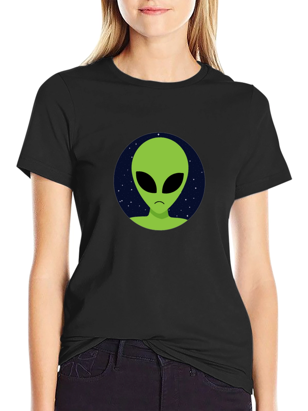 Alien Graphic T-Shirt - Black