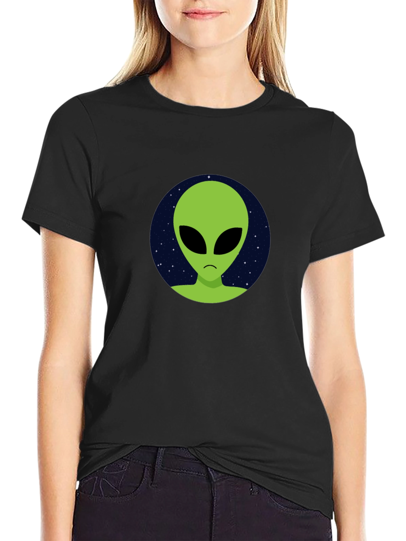 Alien Graphic T-Shirt - Black