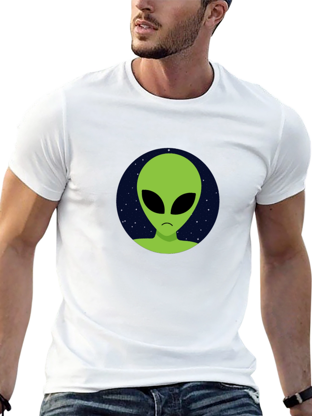 Alien Graphic T-Shirt - Black