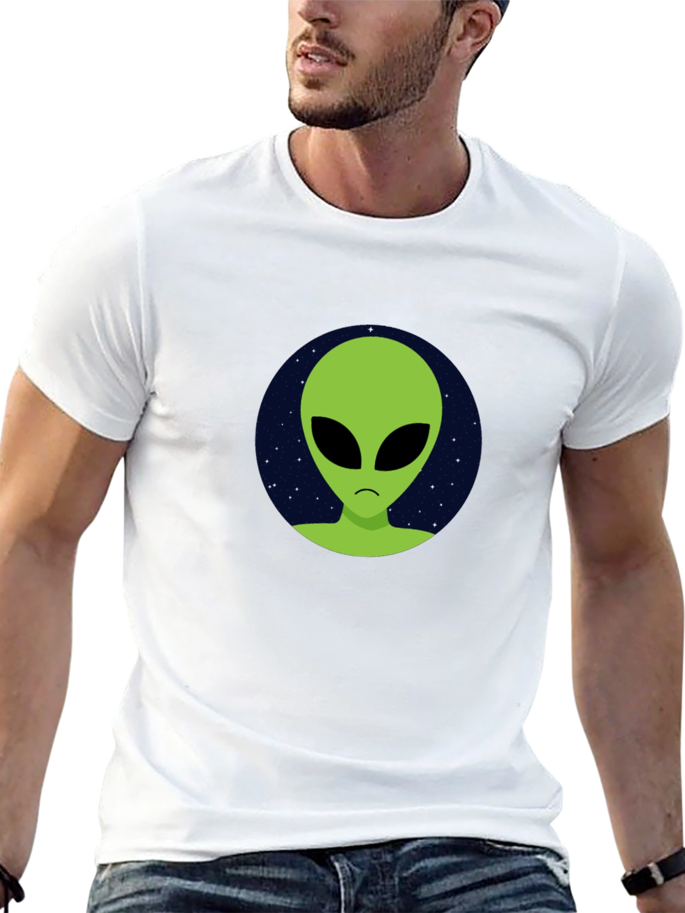 Alien Graphic T-Shirt - Black