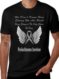 Prolactinoma Survivor T-Shirt - Wings & Ribbon Design