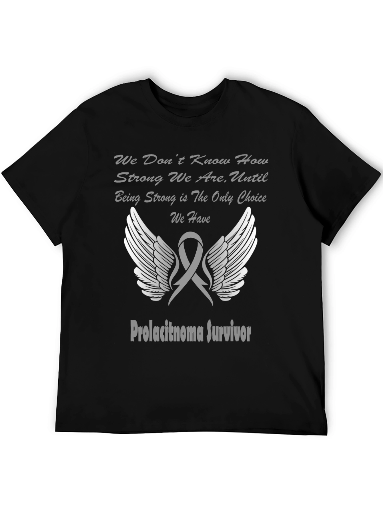 Prolactinoma Survivor T-Shirt - Wings & Ribbon Design