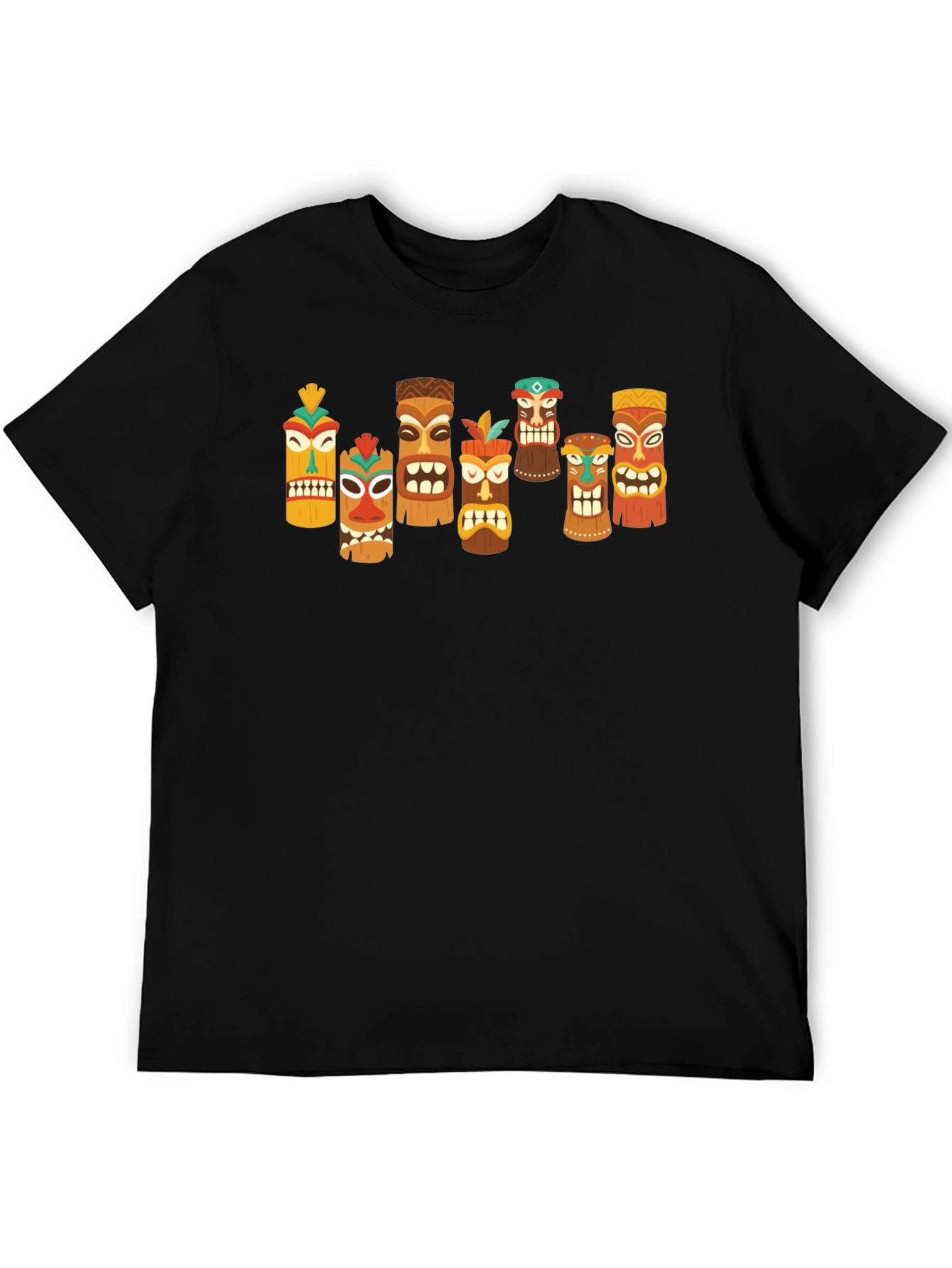 Tiki Totem Graphic T-Shirt - Hawaiian Style