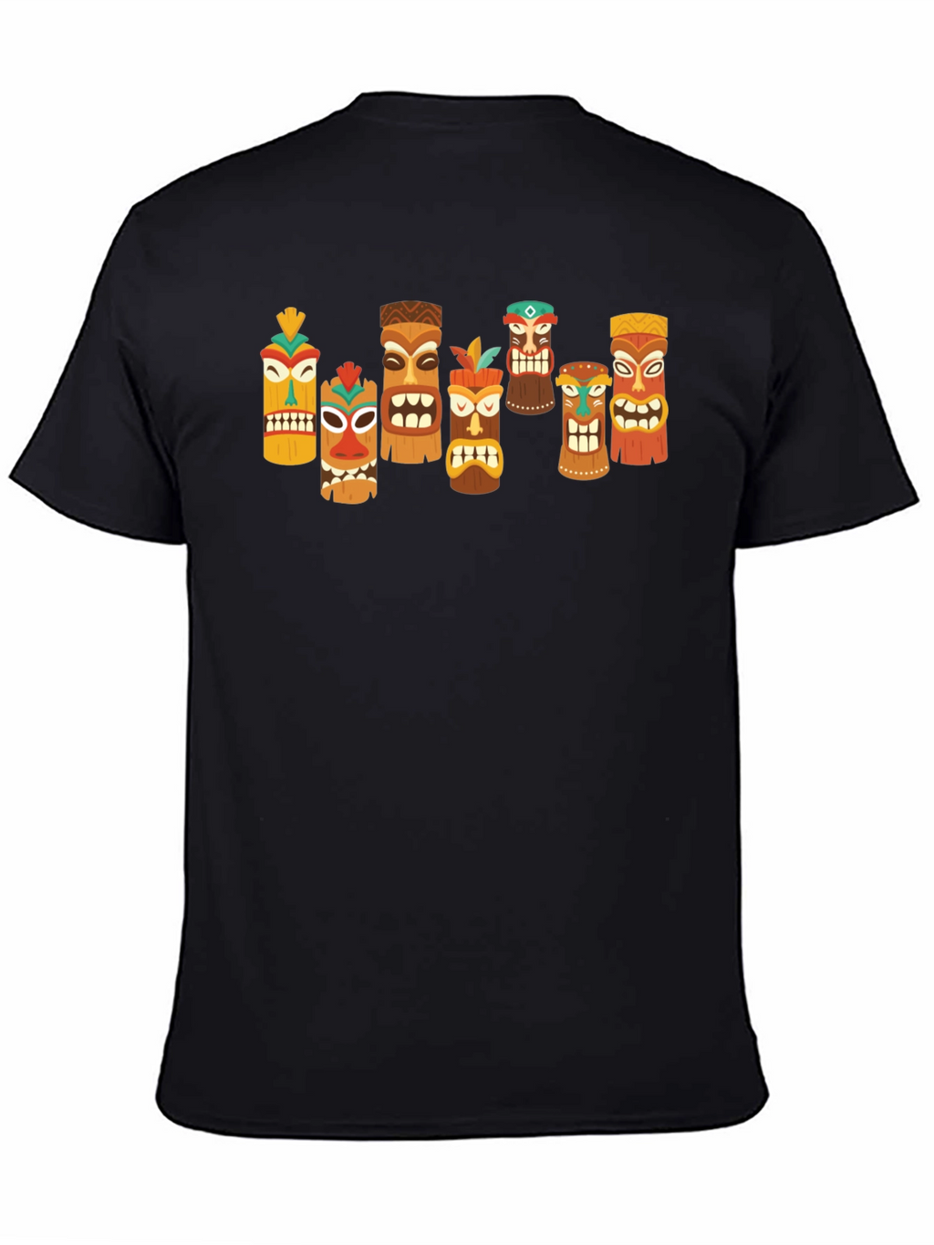 Tiki Totem Graphic T-Shirt - Hawaiian Style