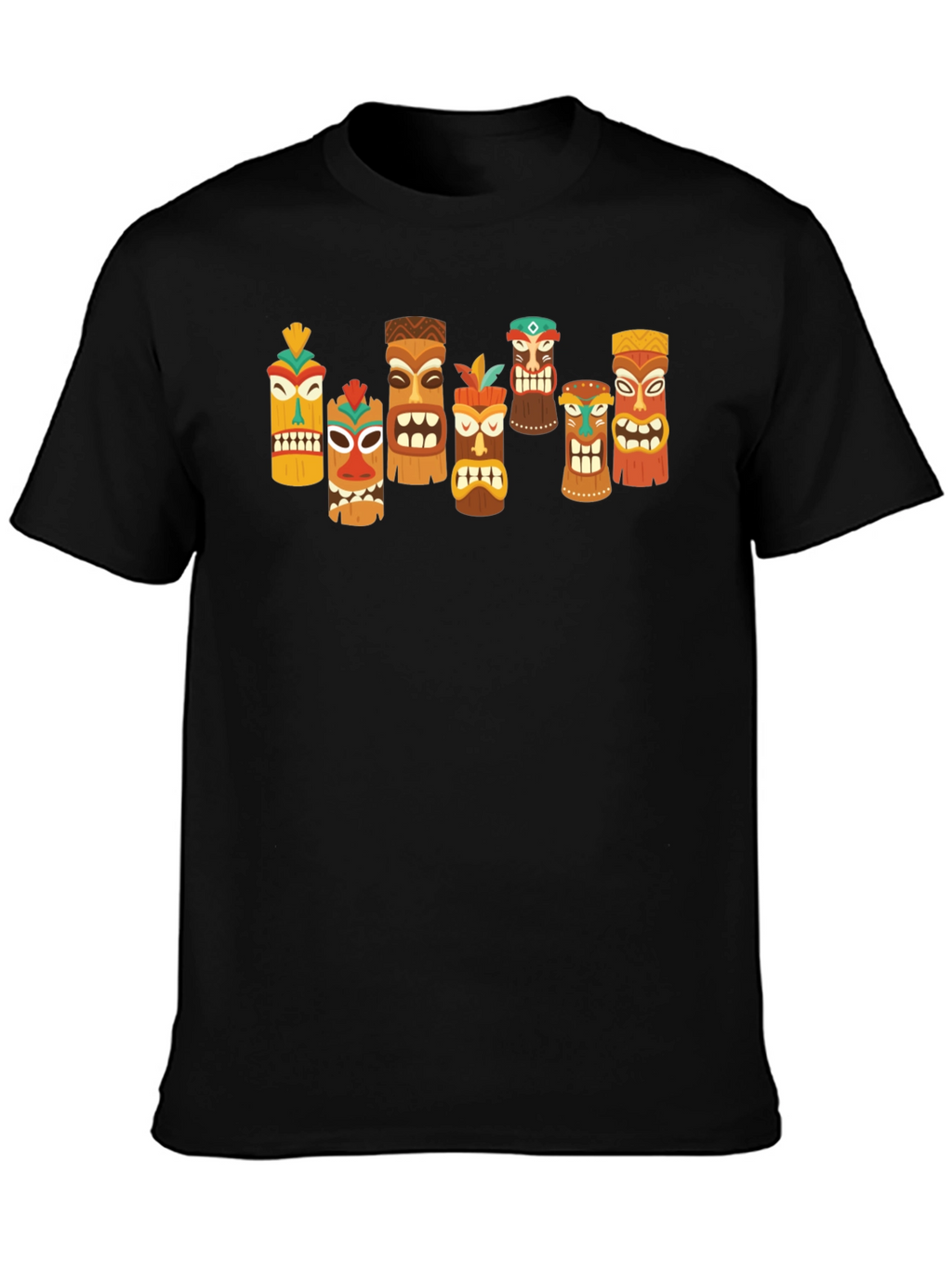 Tiki Totem Graphic T-Shirt - Hawaiian Style