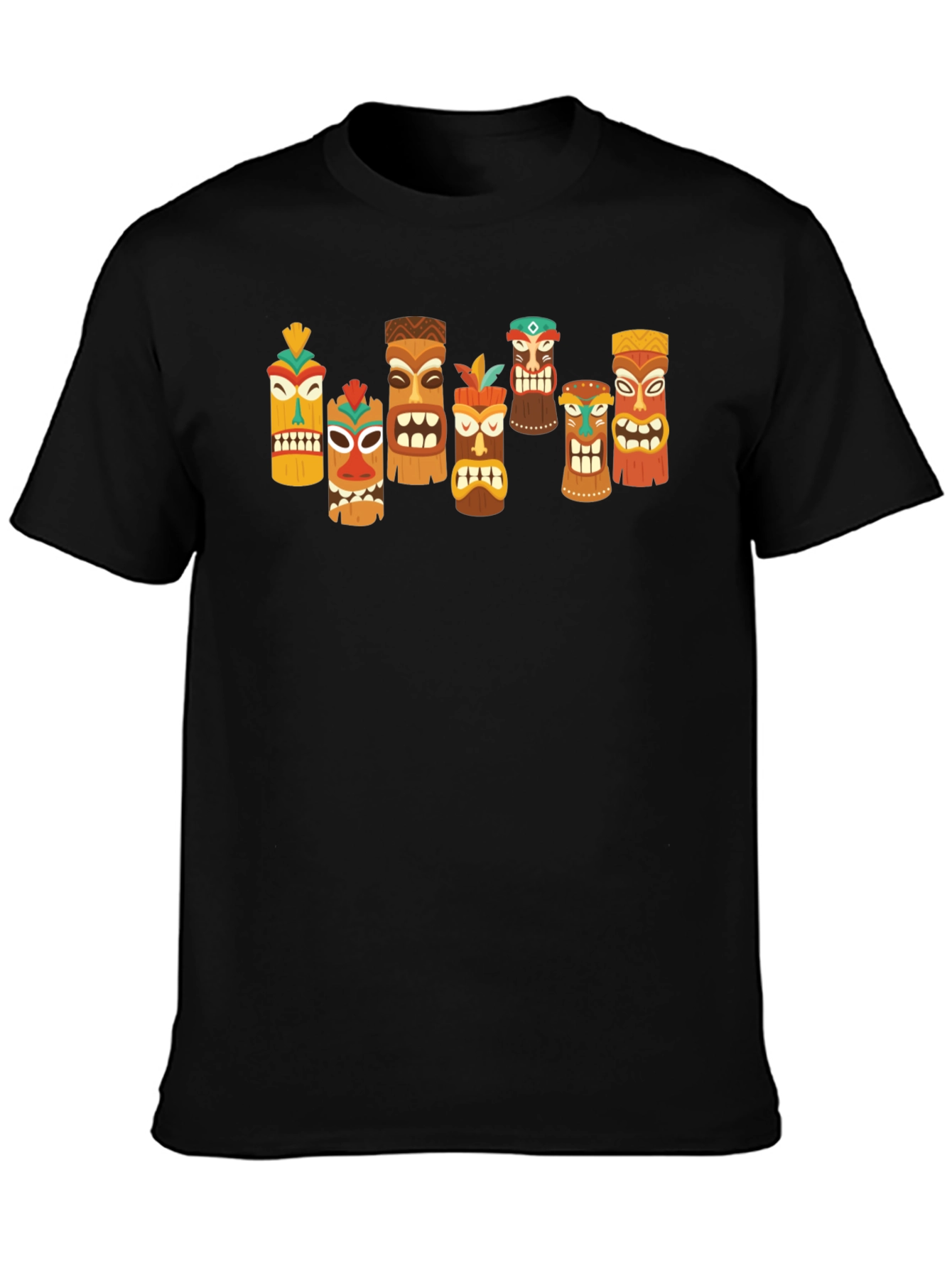 Tiki Totem Graphic T-Shirt - Hawaiian Style