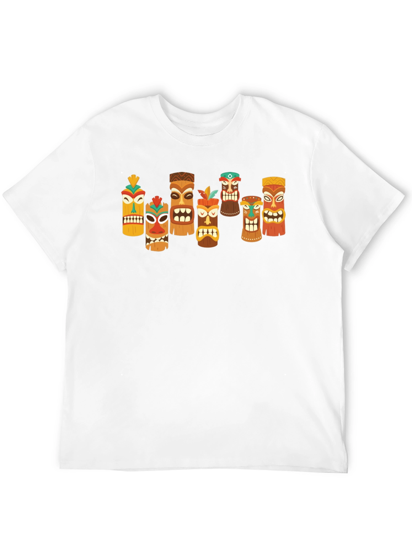 Tiki Totem Graphic T-Shirt - Hawaiian Style