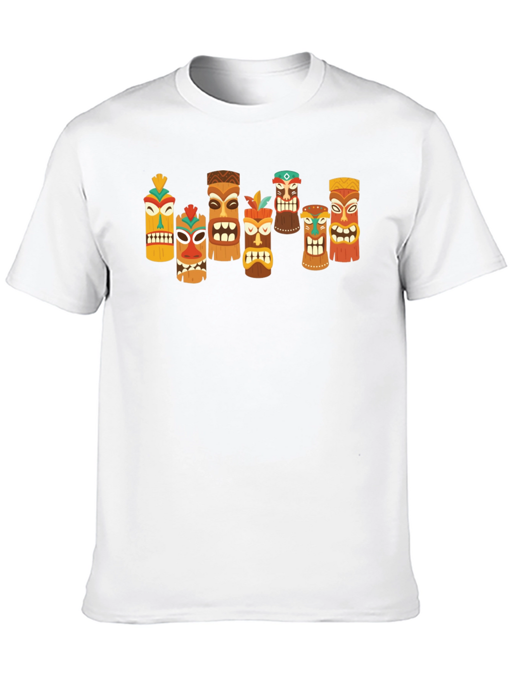 Tiki Totem Graphic T-Shirt - Hawaiian Style