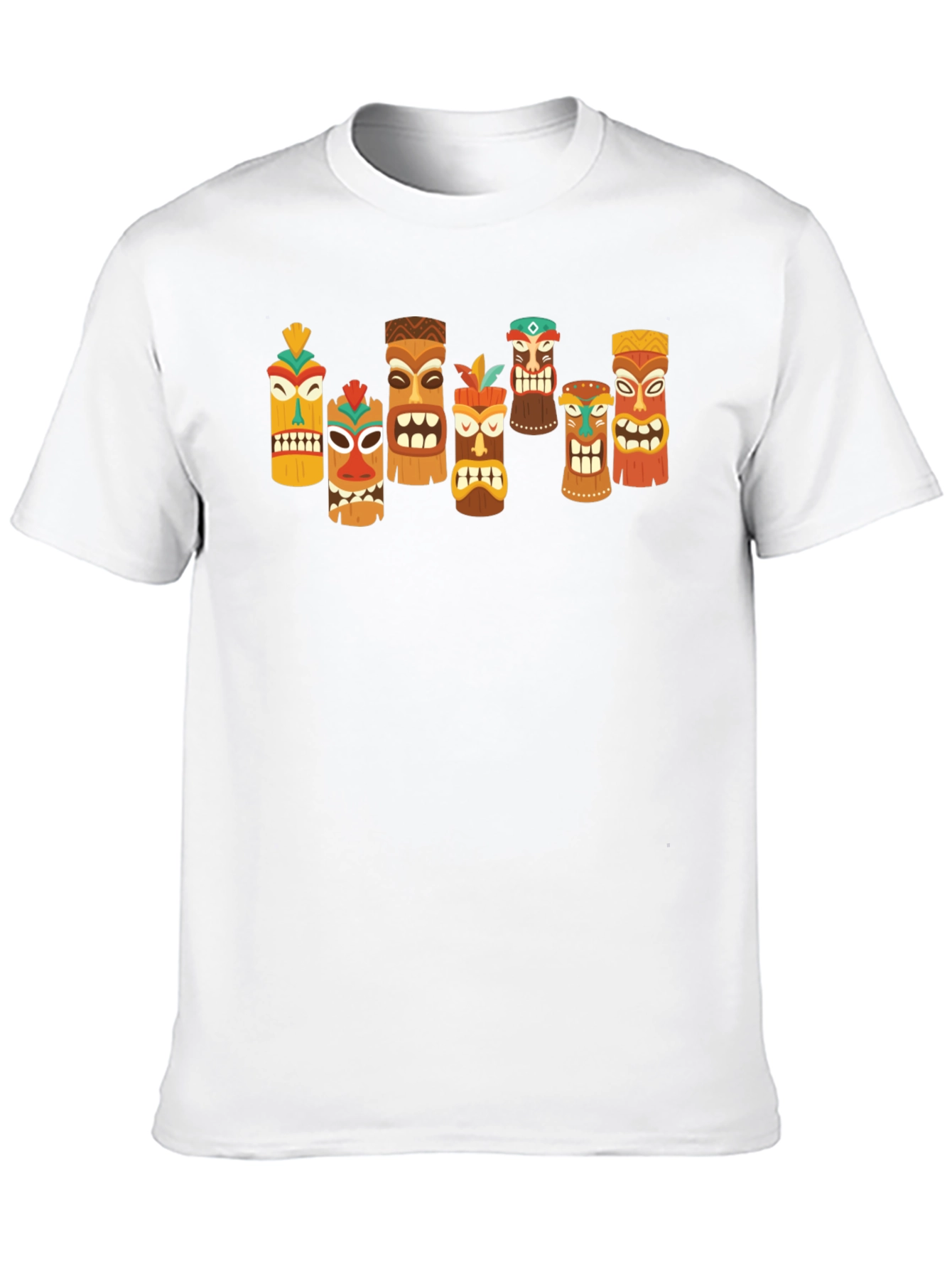 Tiki Totem Graphic T-Shirt - Hawaiian Style