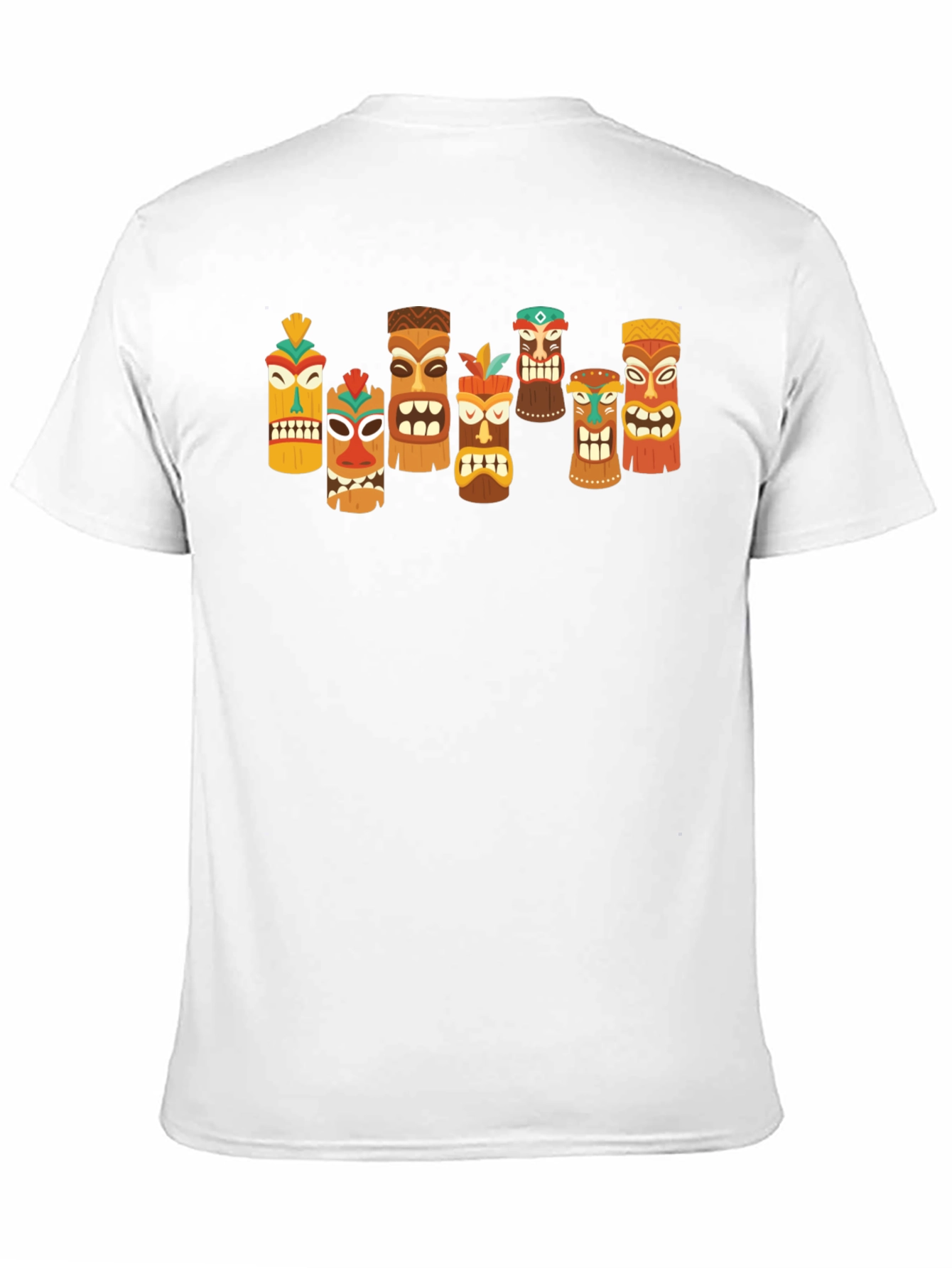 Tiki Totem Graphic T-Shirt - Hawaiian Style