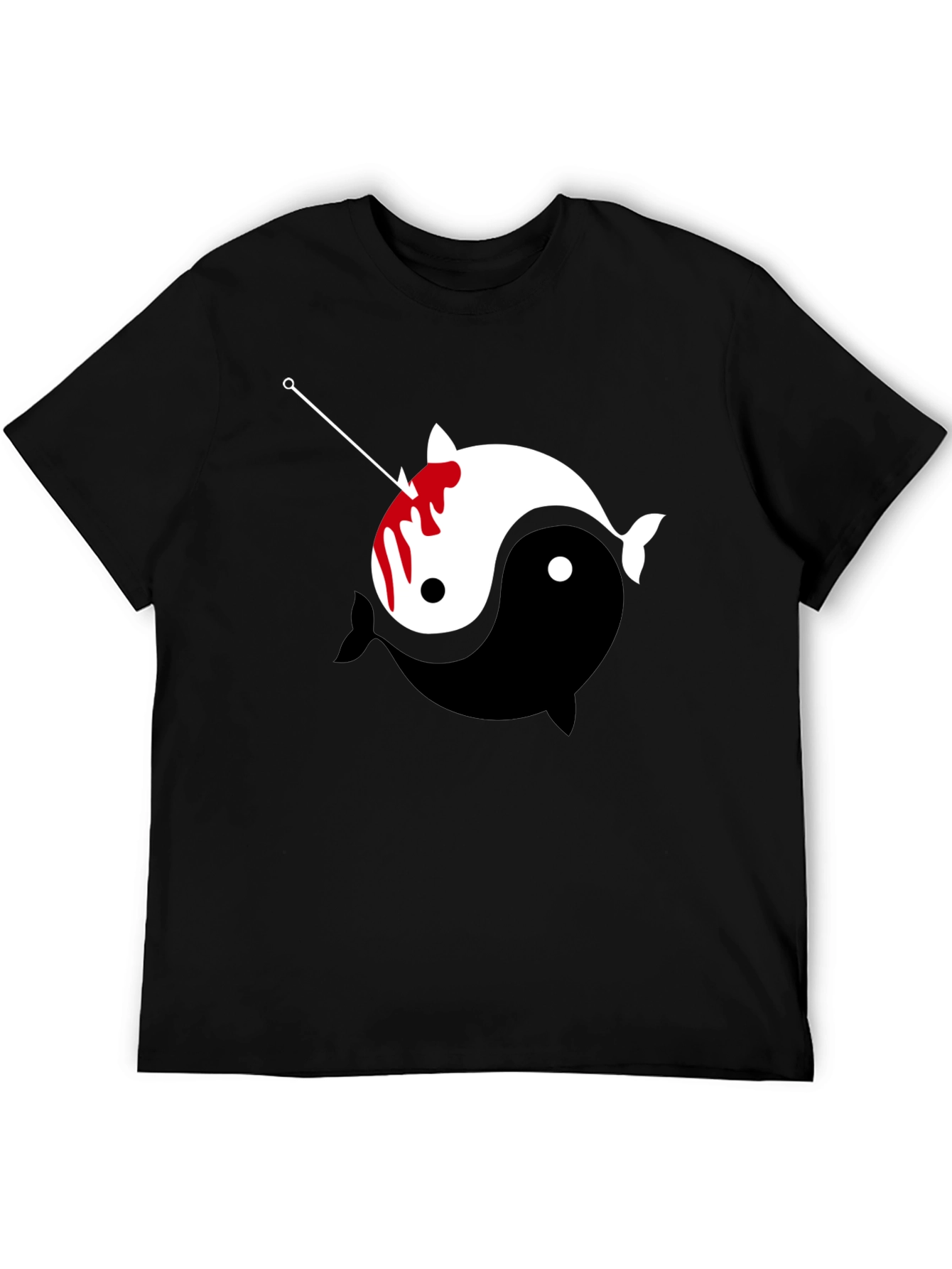 Yin Yang Narwhal Graphic Tee