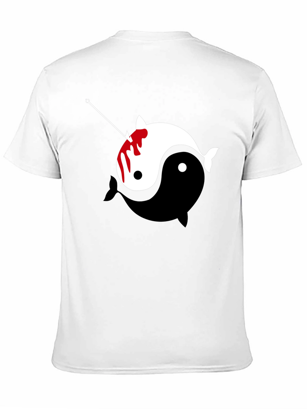 Yin Yang Narwhal Graphic Tee