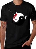 Yin Yang Narwhal Graphic Tee