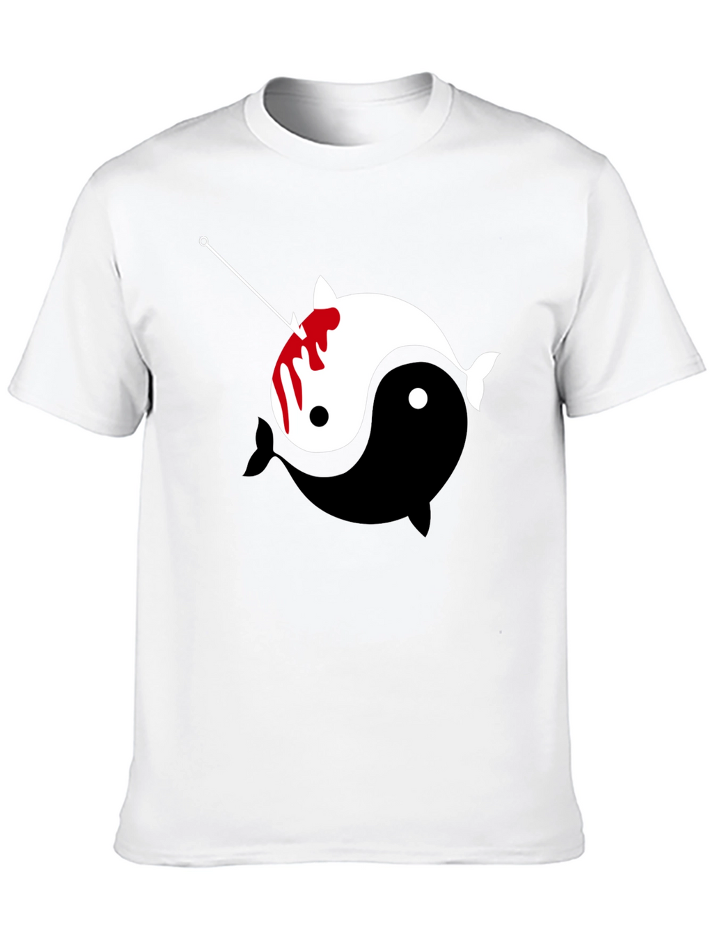 Yin Yang Narwhal Graphic Tee