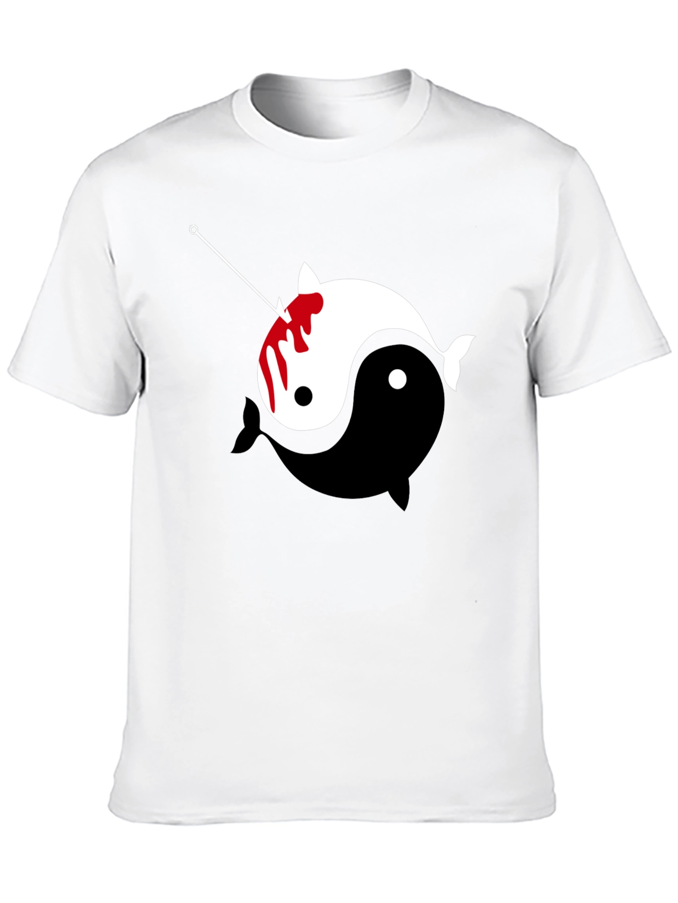 Yin Yang Narwhal Graphic Tee