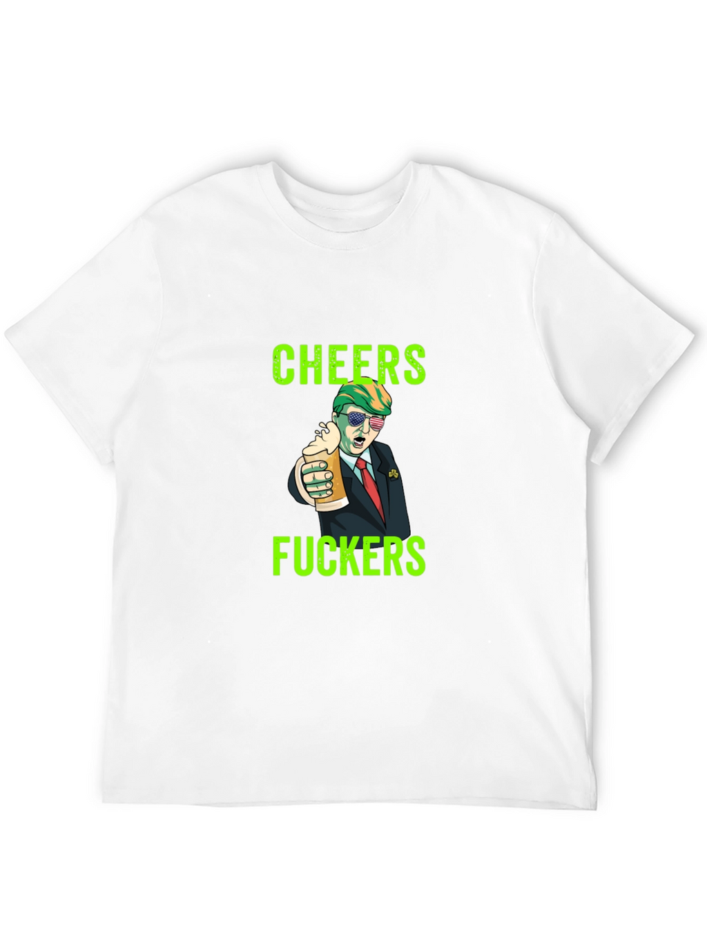 Cheers Trump Novelty Graphic Tee