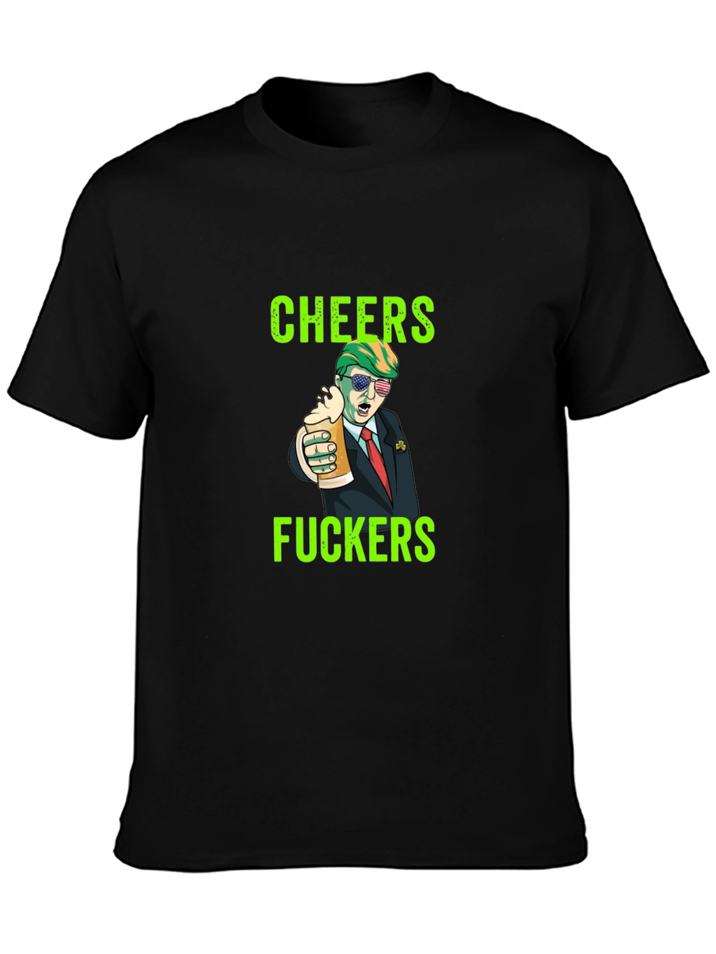 Cheers Trump Novelty Graphic Tee