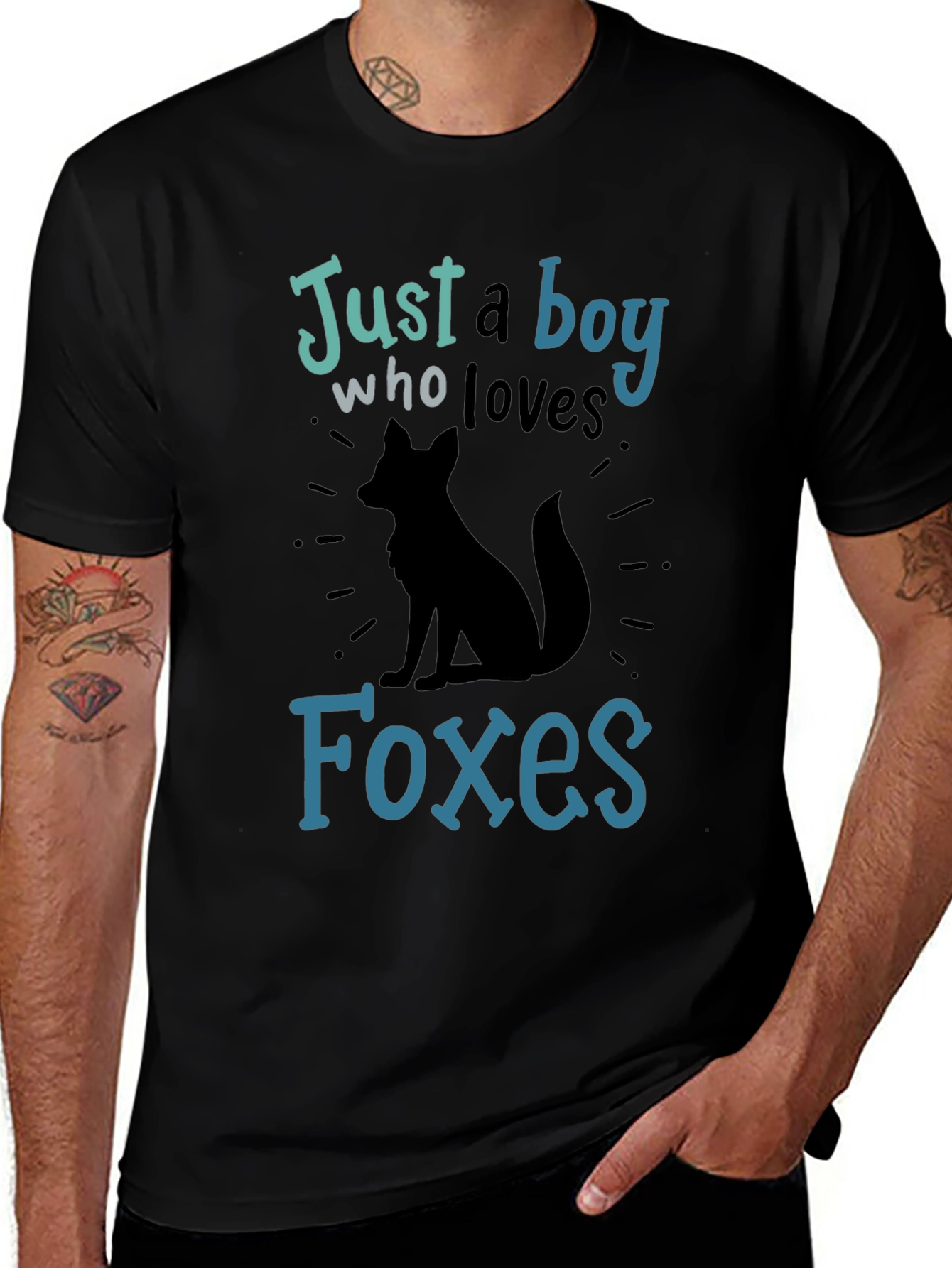 Just a Boy Who Loves Foxes Graphic T-Shirt