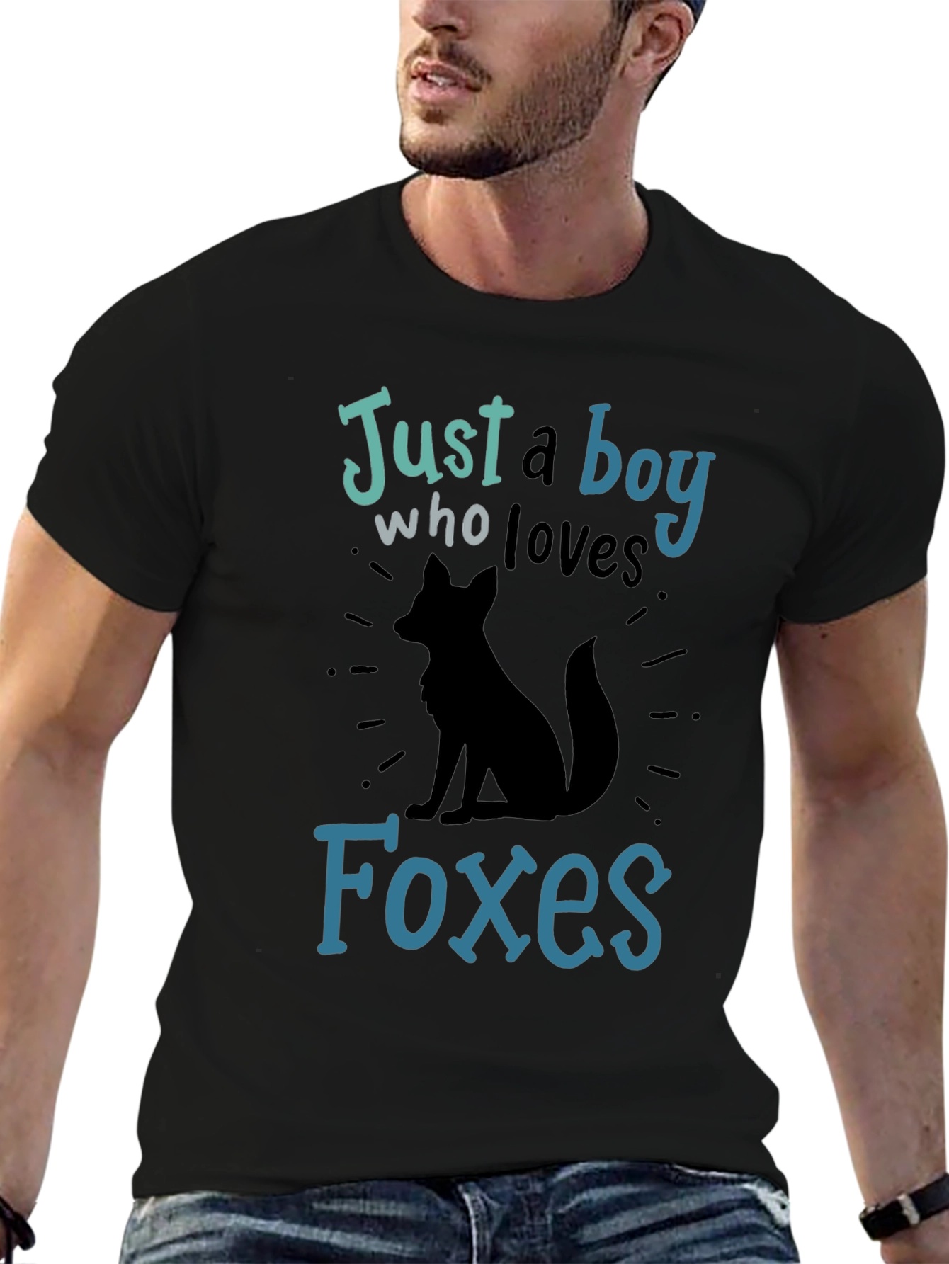 Just a Boy Who Loves Foxes Graphic T-Shirt