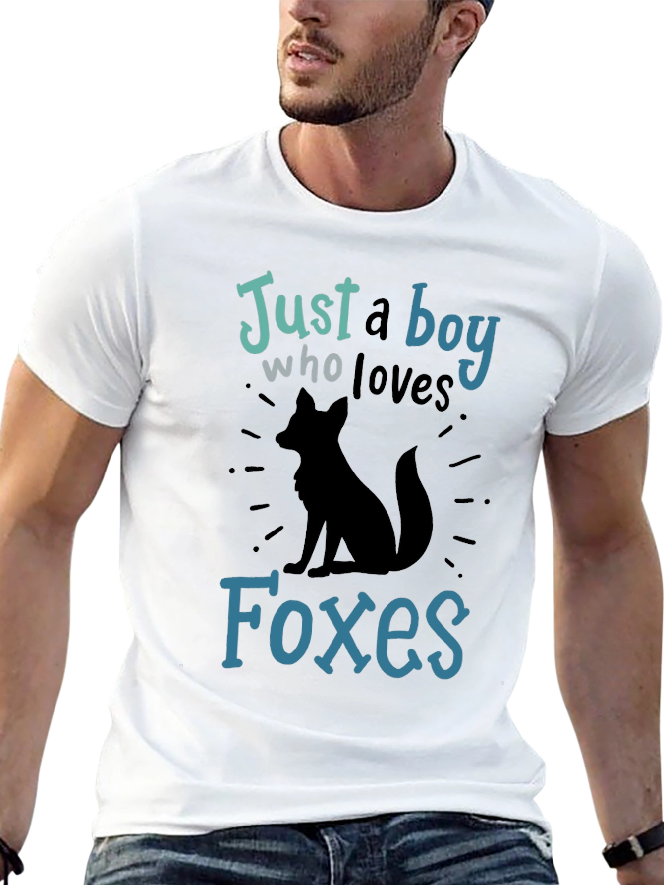 Just a Boy Who Loves Foxes Graphic T-Shirt