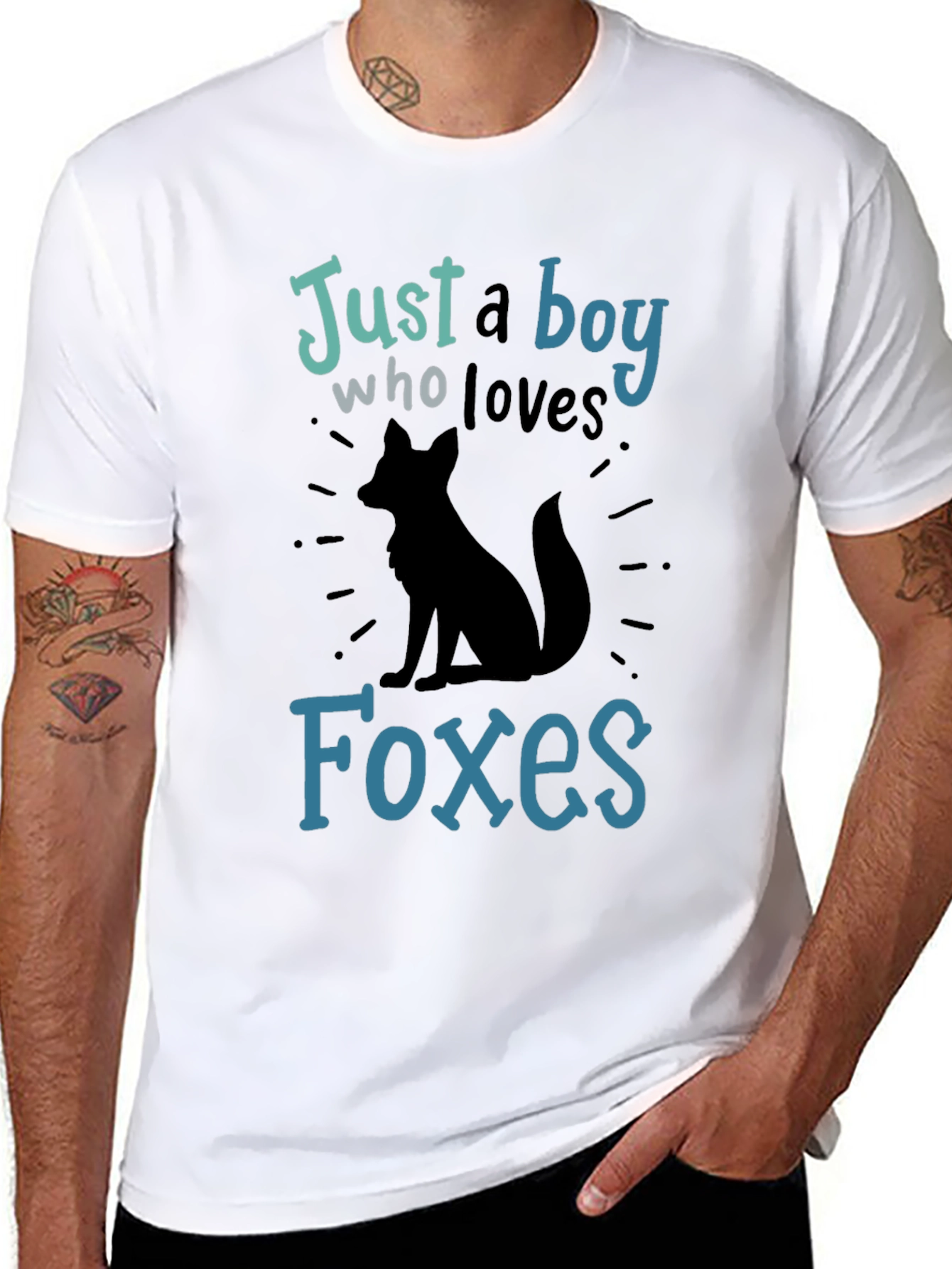 Just a Boy Who Loves Foxes Graphic T-Shirt