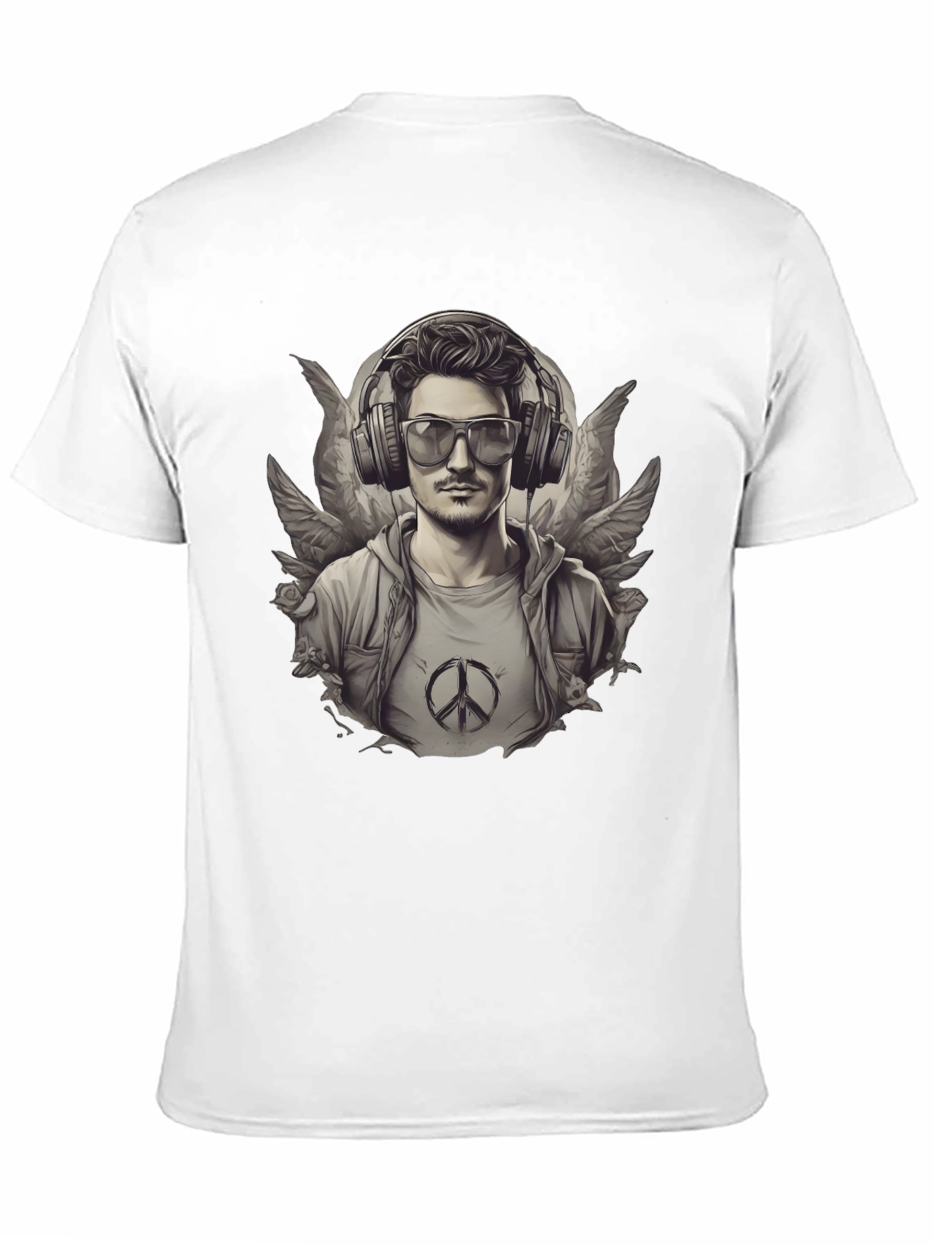 Graphic Tee: Angel Wings DJ