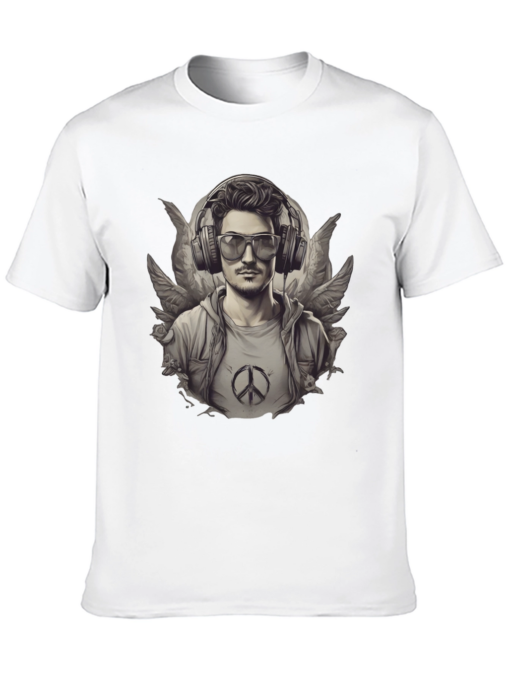 Graphic Tee: Angel Wings DJ