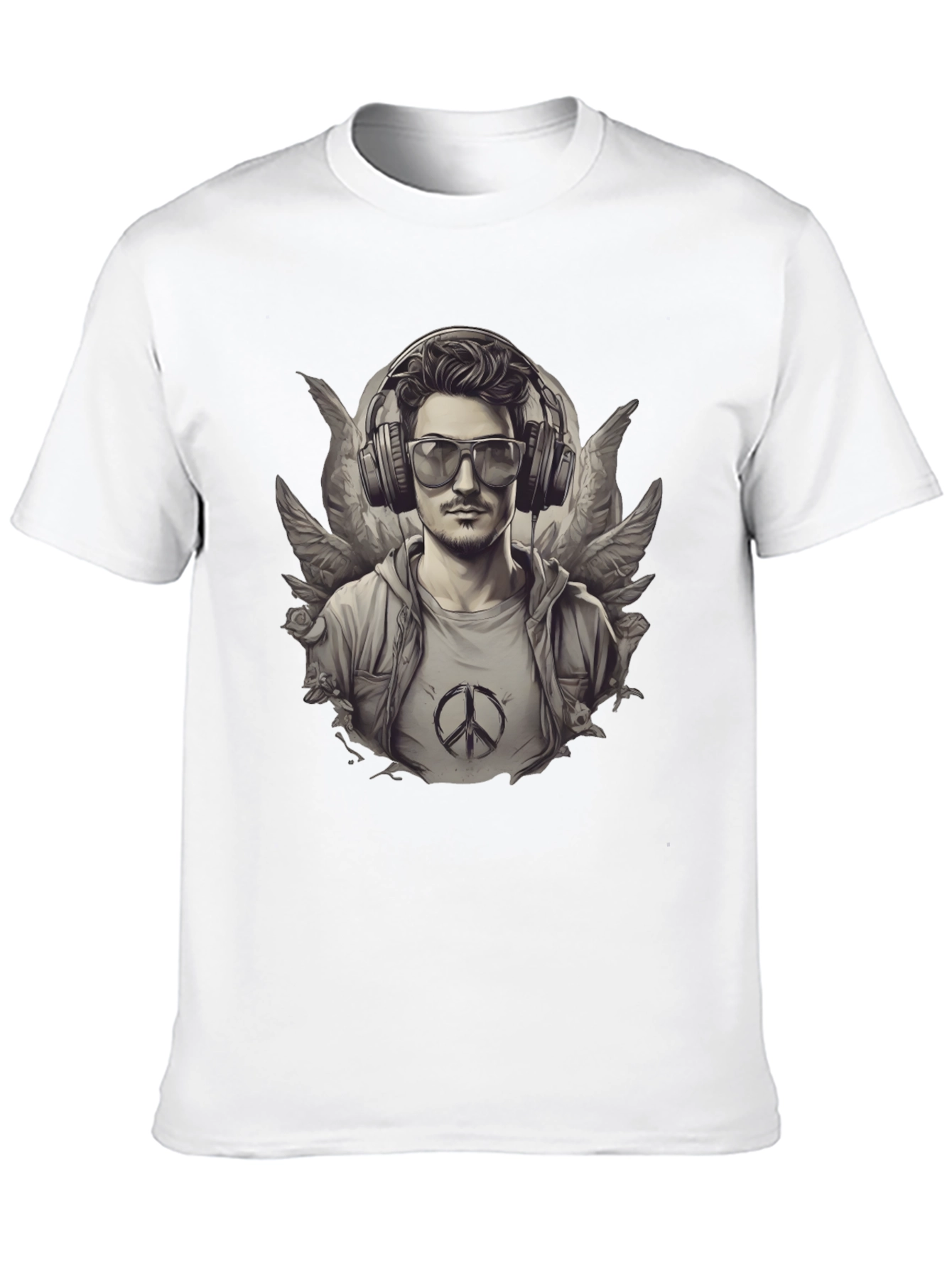 Graphic Tee: Angel Wings DJ