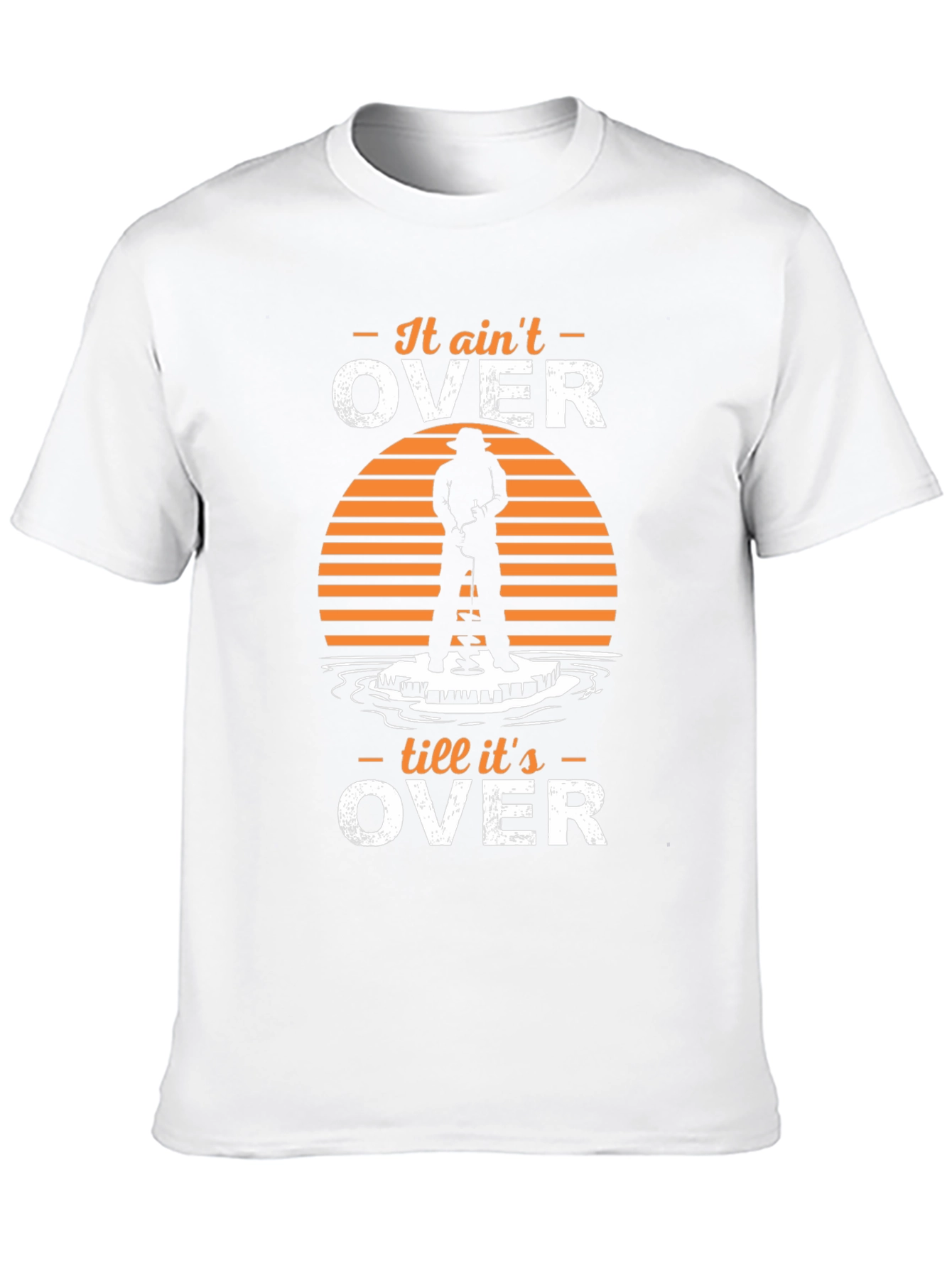 It Aint Over T-Shirt Ice Fishing Humor
